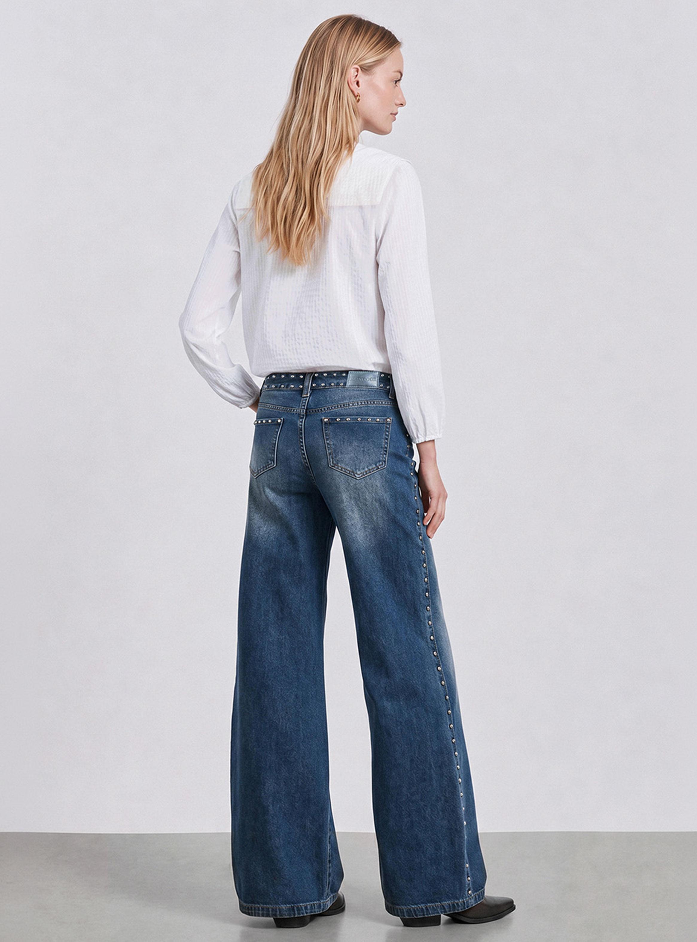 Pantalón Pretina Tachas Light Blue-3