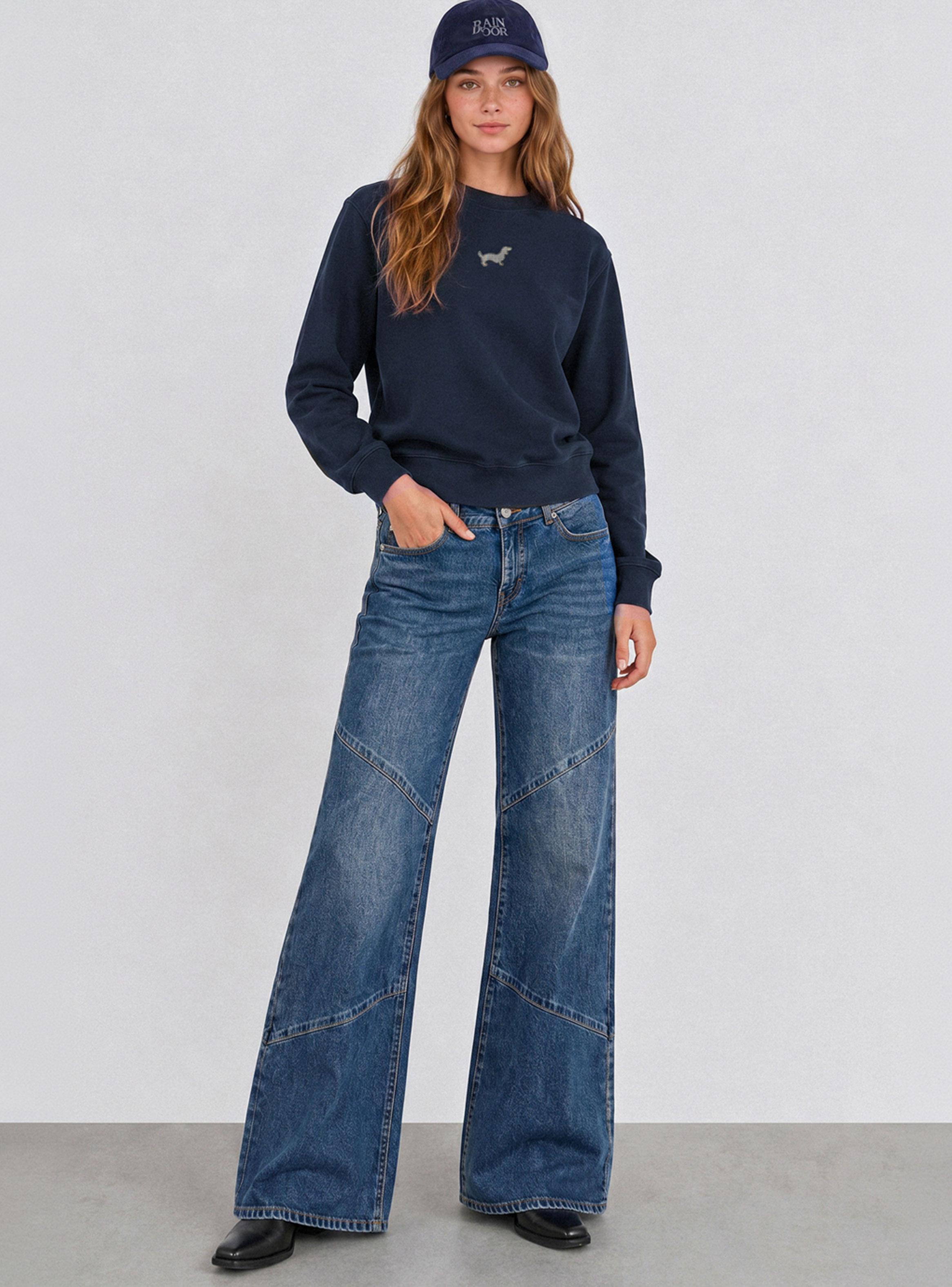 Pantalón Costuras Dark Blue-4