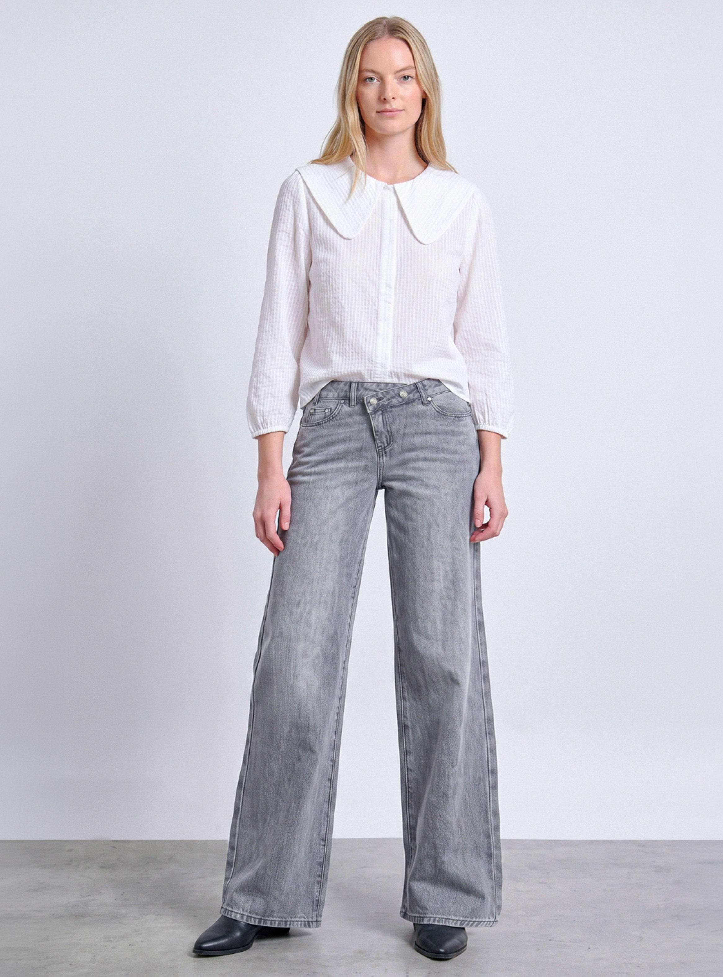 Pantalón Pretina Cruzada Grey-3
