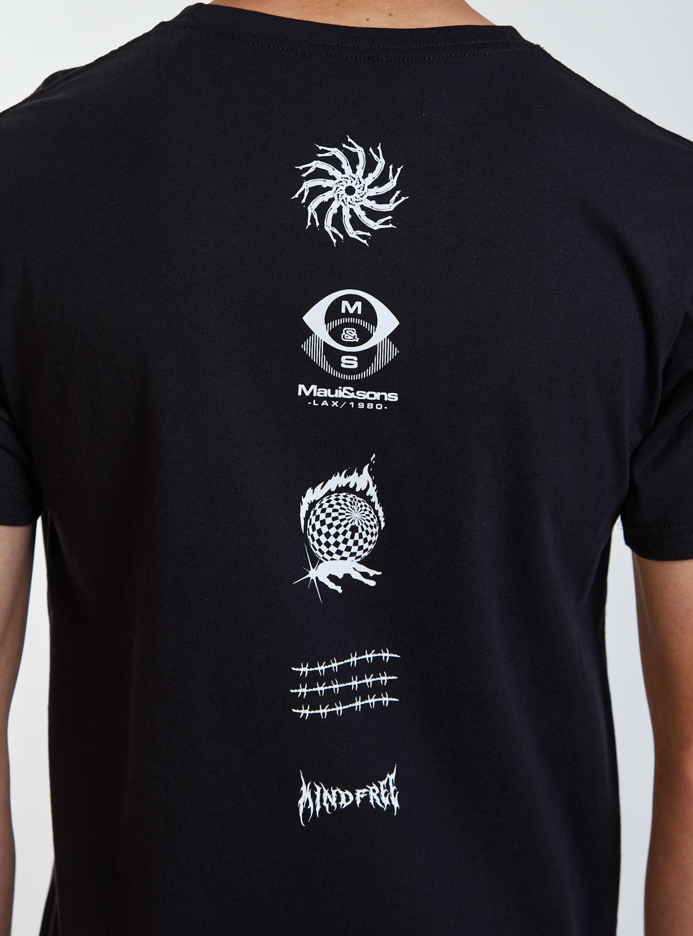 Polera Estampado Iconos Vertical Espalda-4