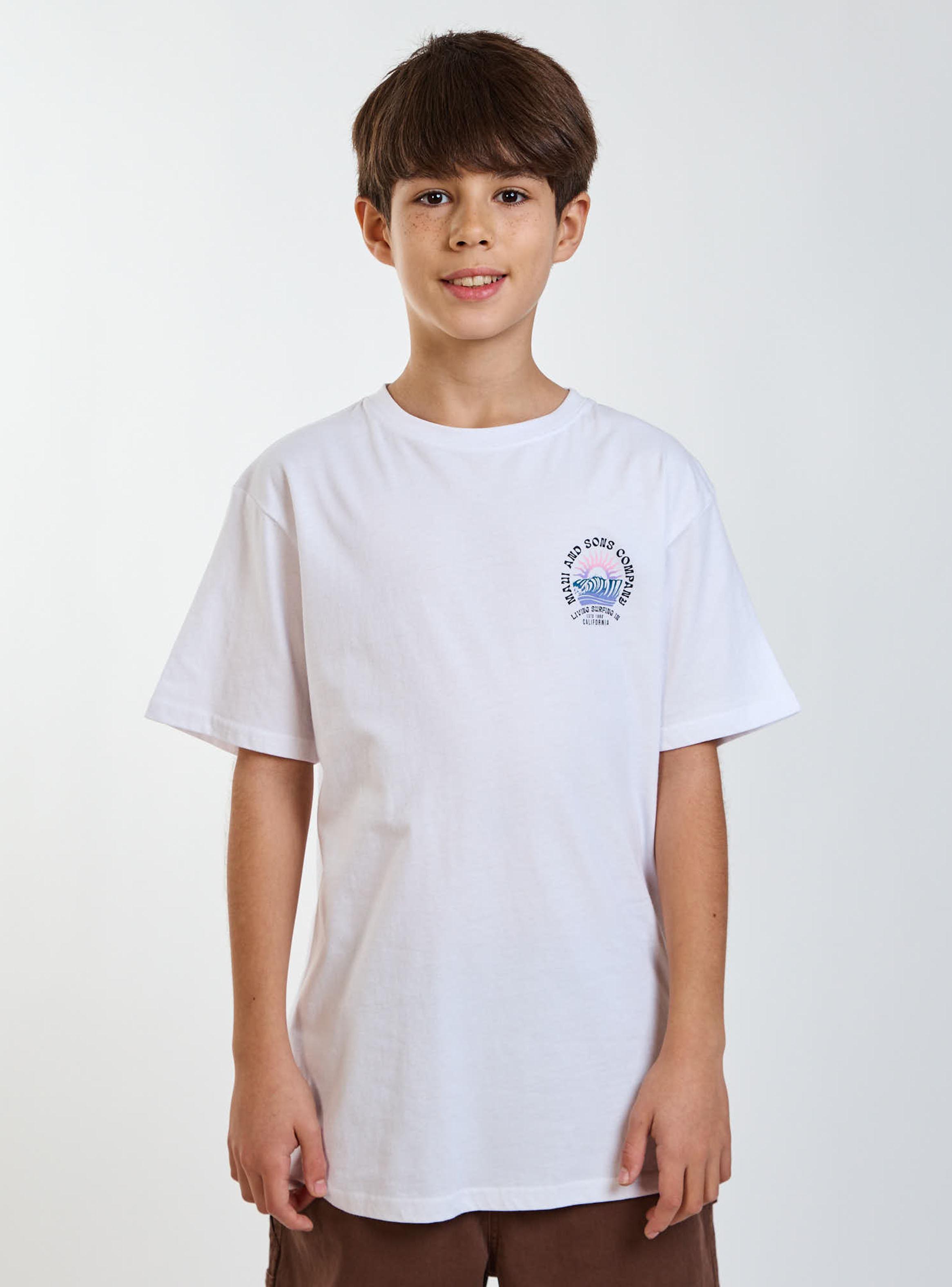 Polera Estampado Gráfico Olas Espalda-0