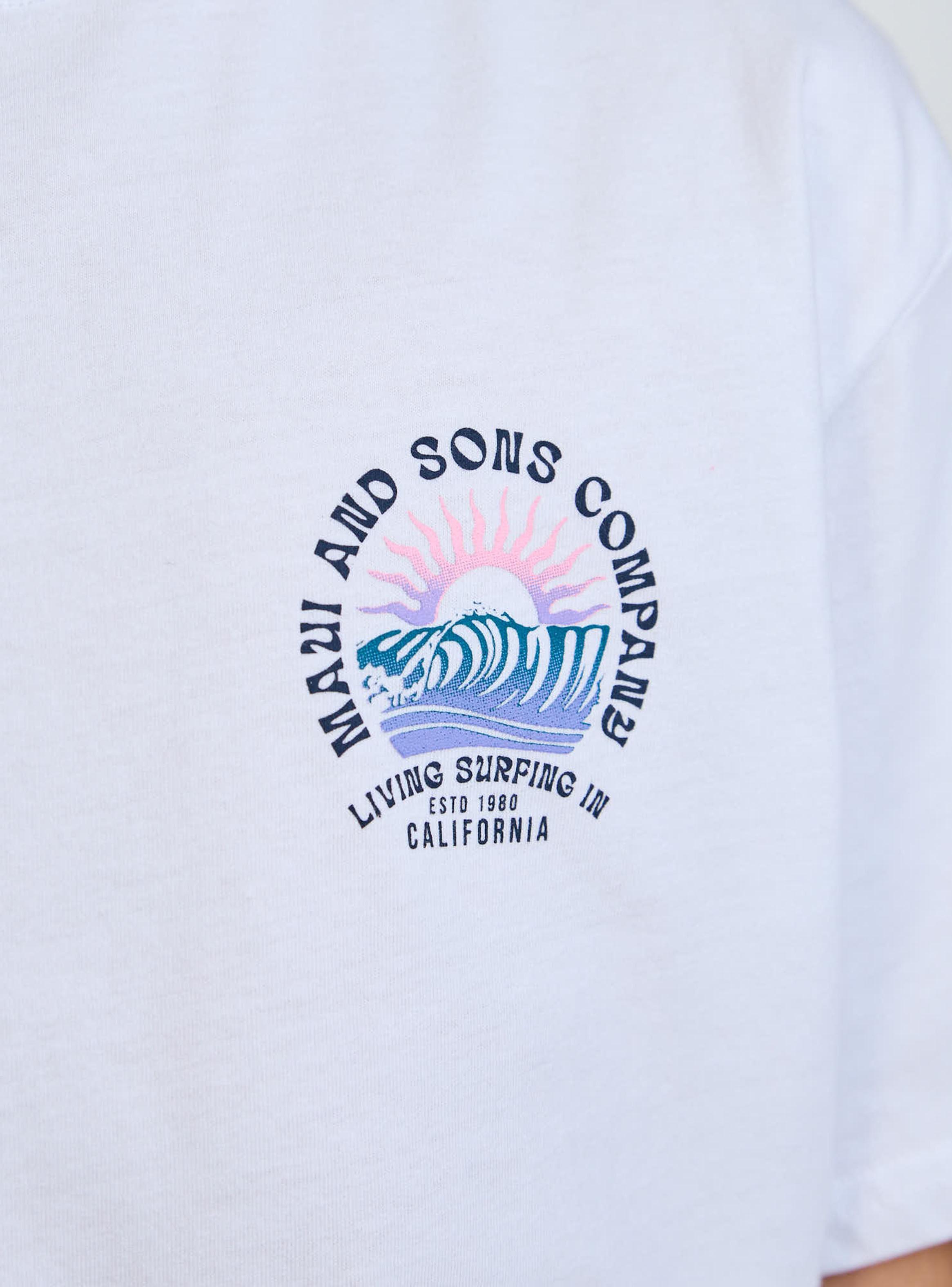 Polera Estampado Gráfico Olas Espalda-3