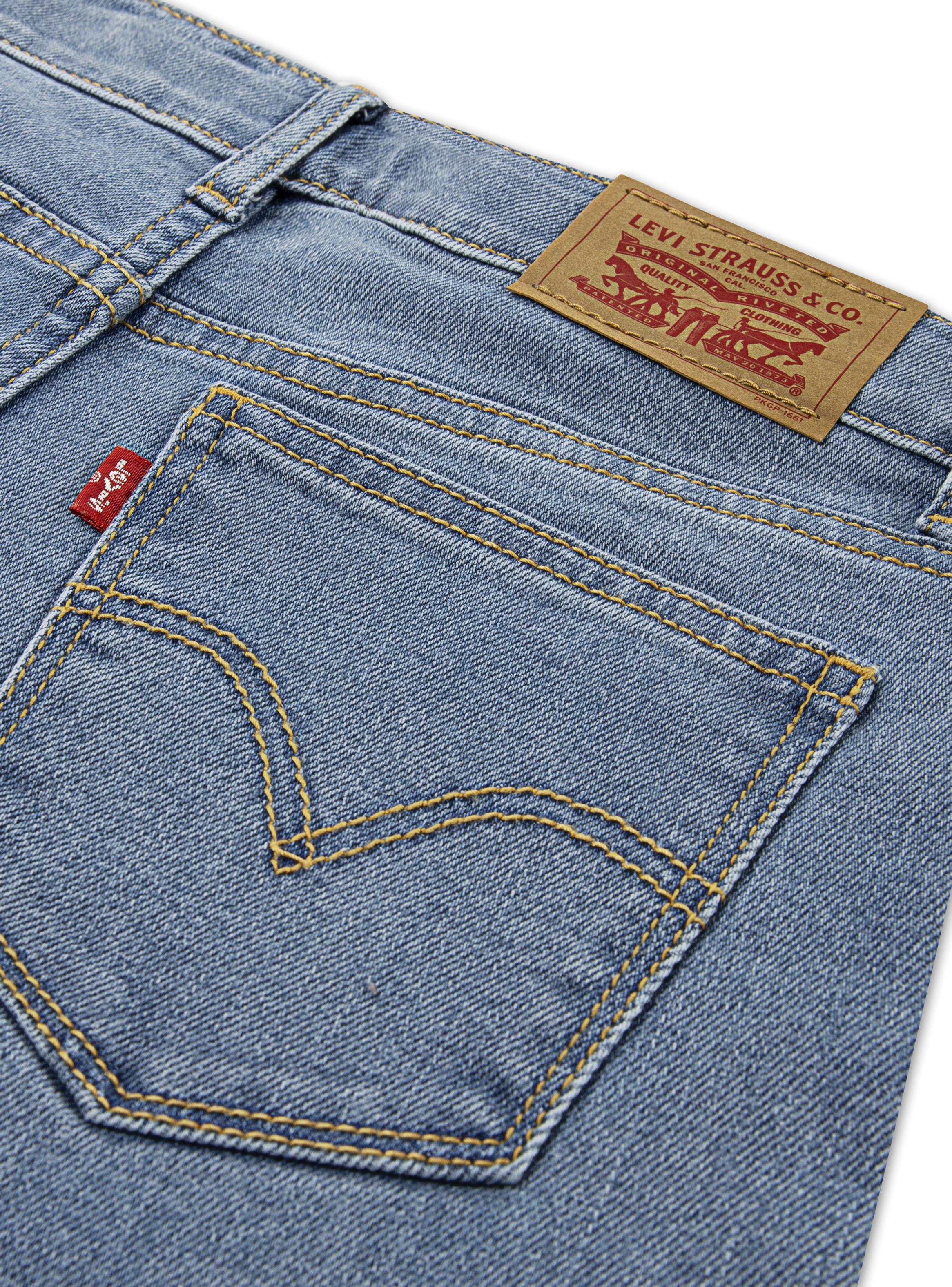 Jeans Modelo Wide Leg Tiro Alto Niña-3