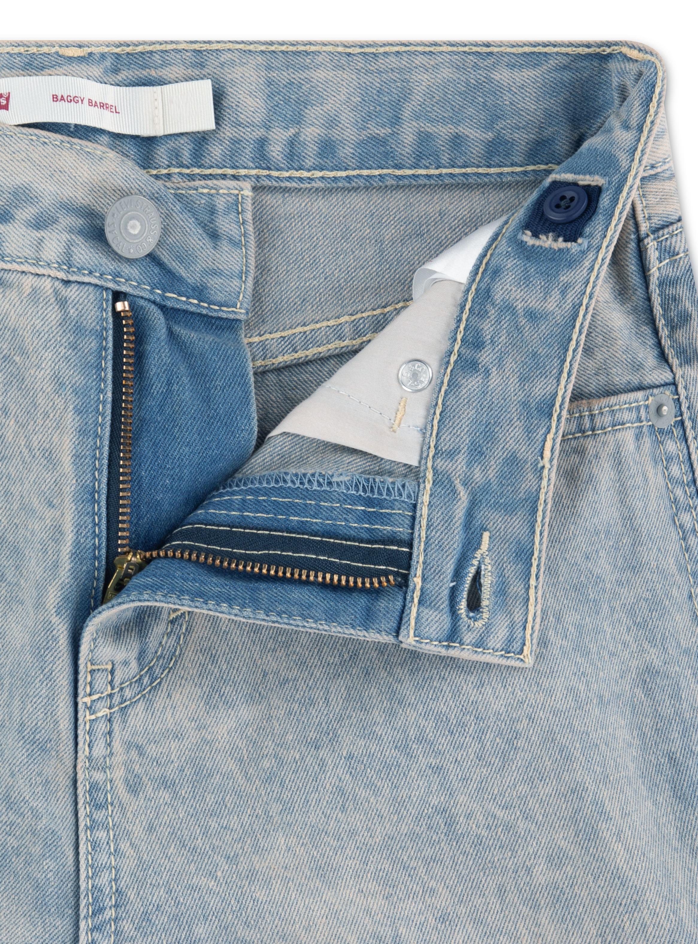 Jeans Baggy Barrel Tiro Alto Niña-2