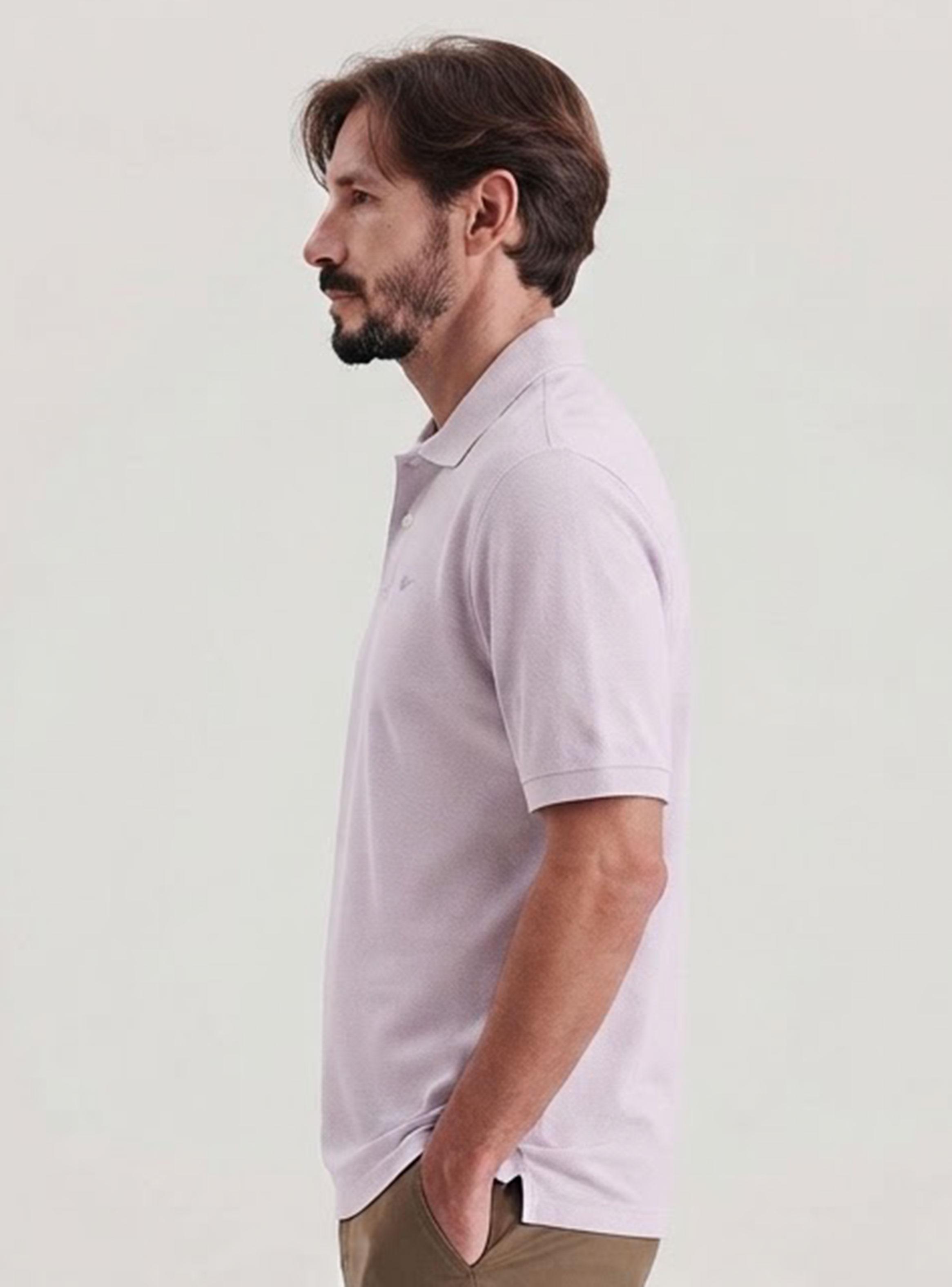 Polera Manga Corta Dkr Pique Polo Regular Botón-2