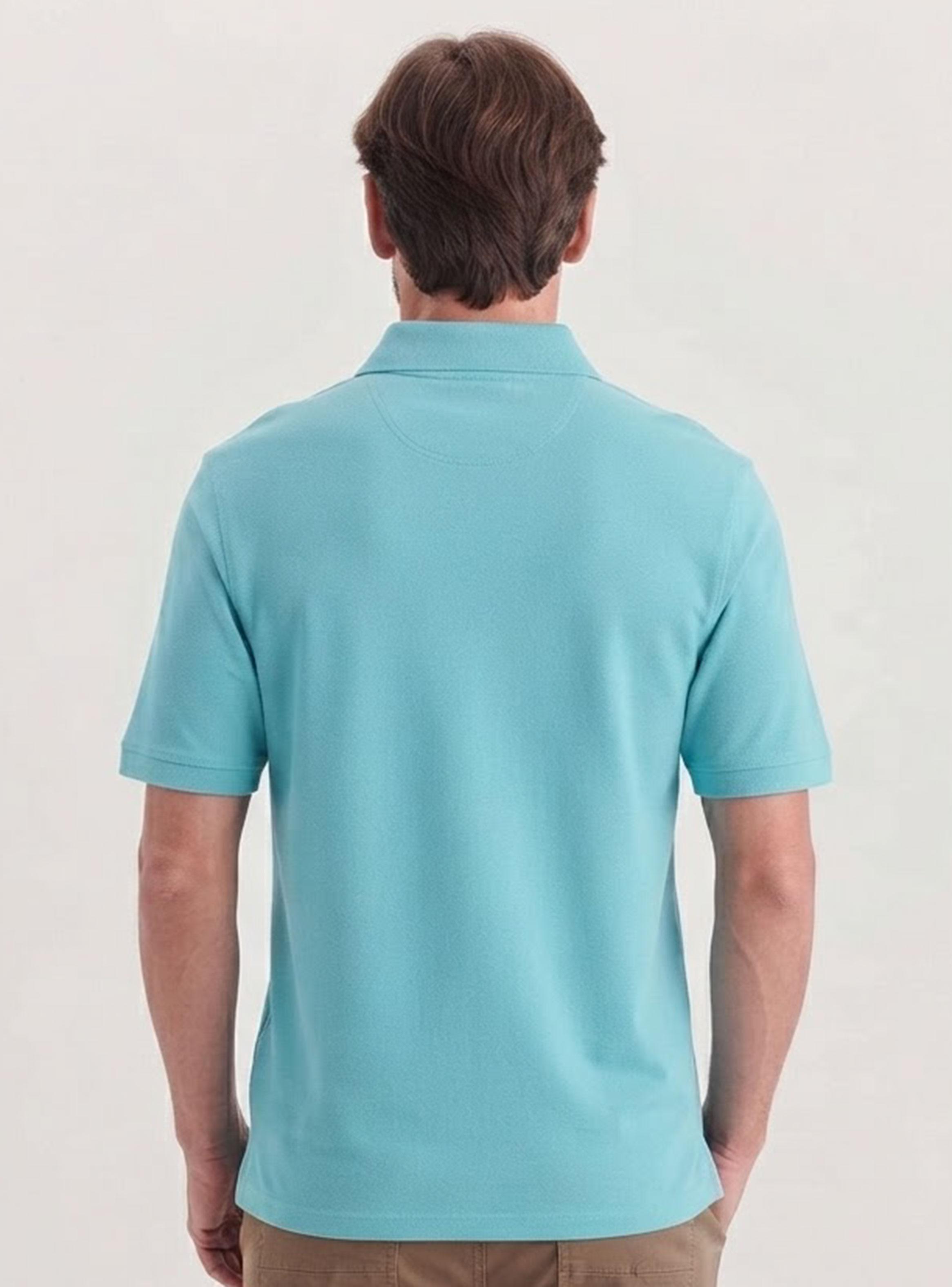 Polera Manga Corta Dkr Pique Polo Botón Regular-1