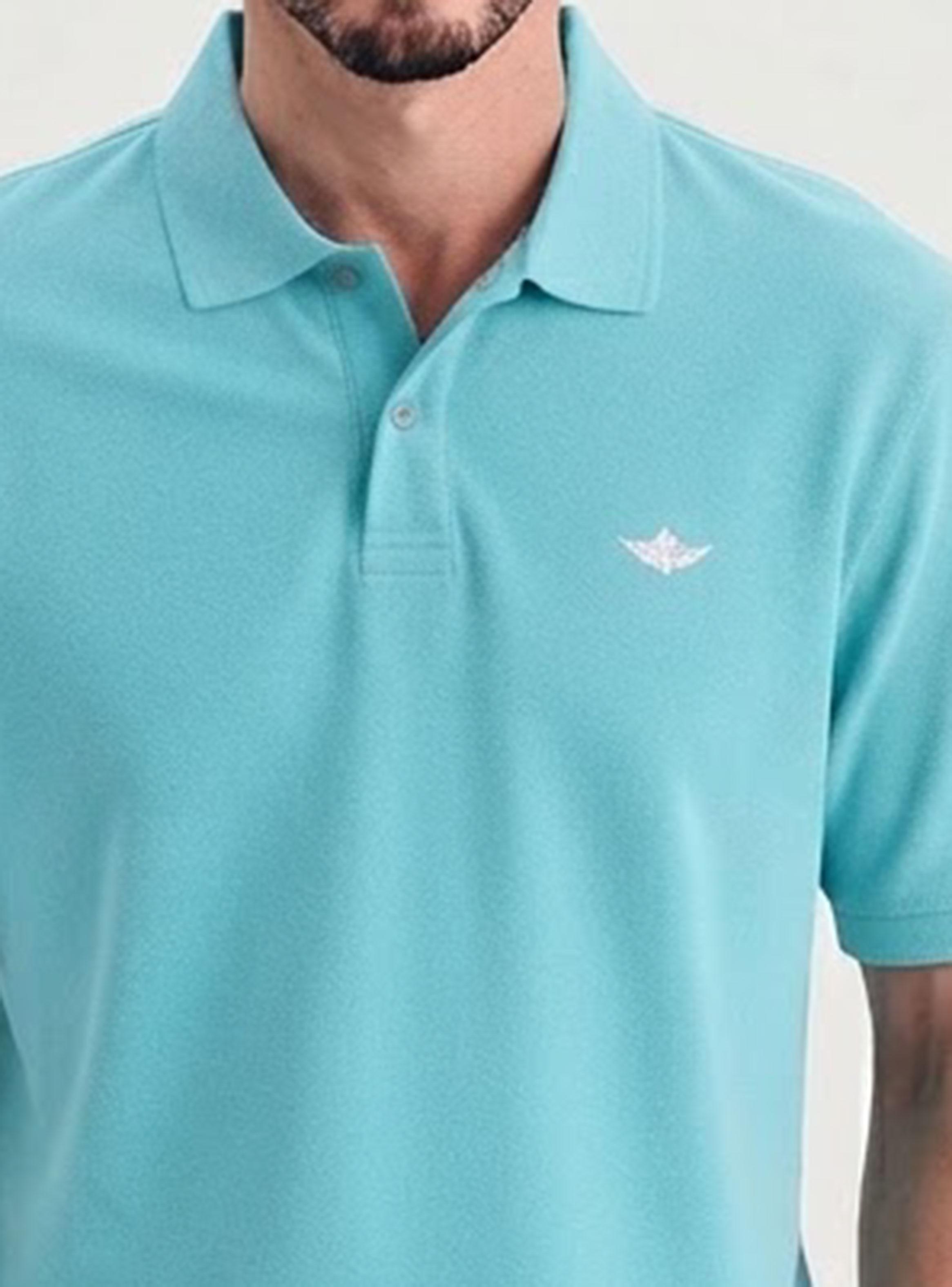 Polera Manga Corta Dkr Pique Polo Botón Regular-3
