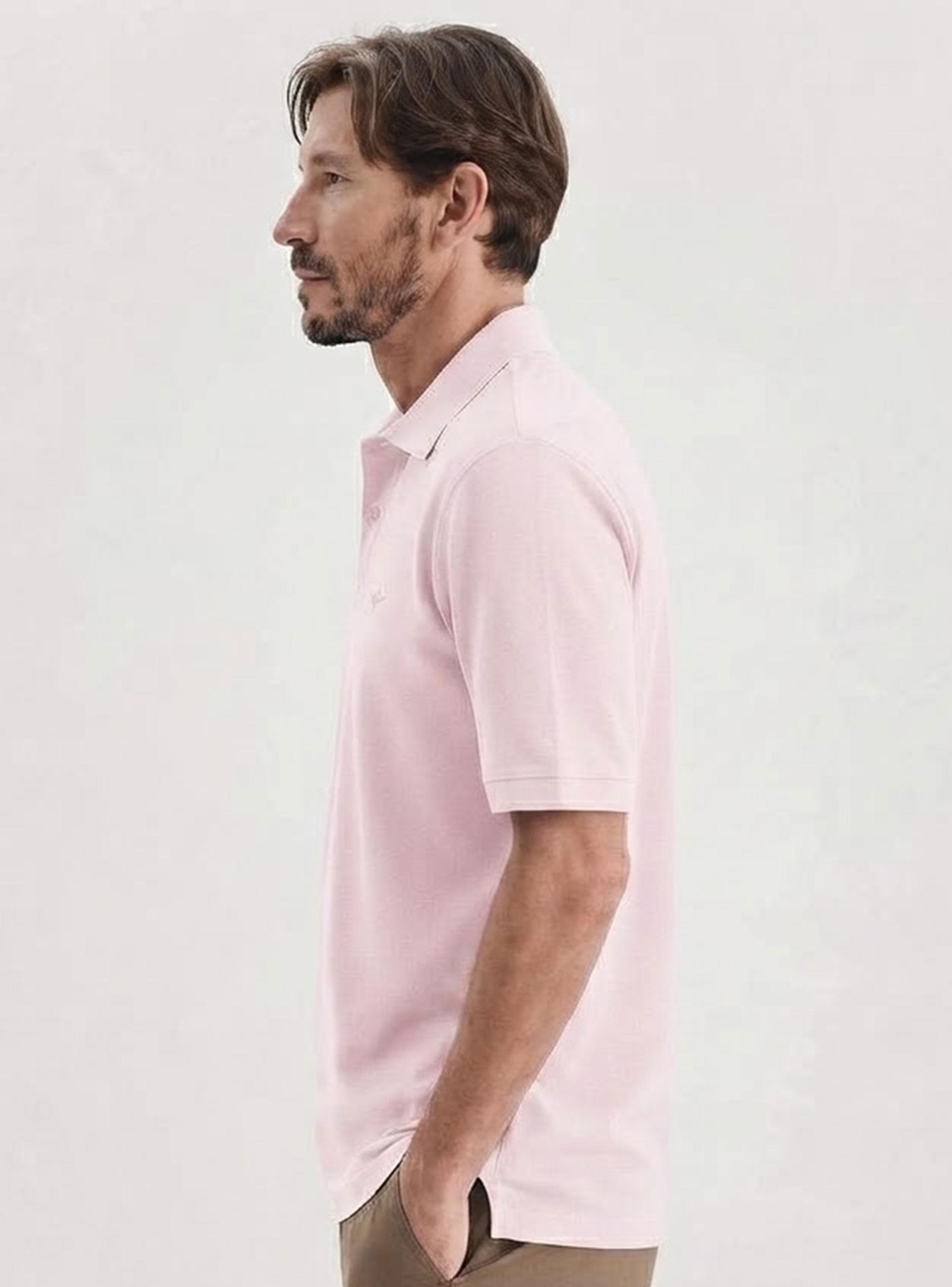 Polera Botón Manga Corta Dkr Pique Polo Regular-2