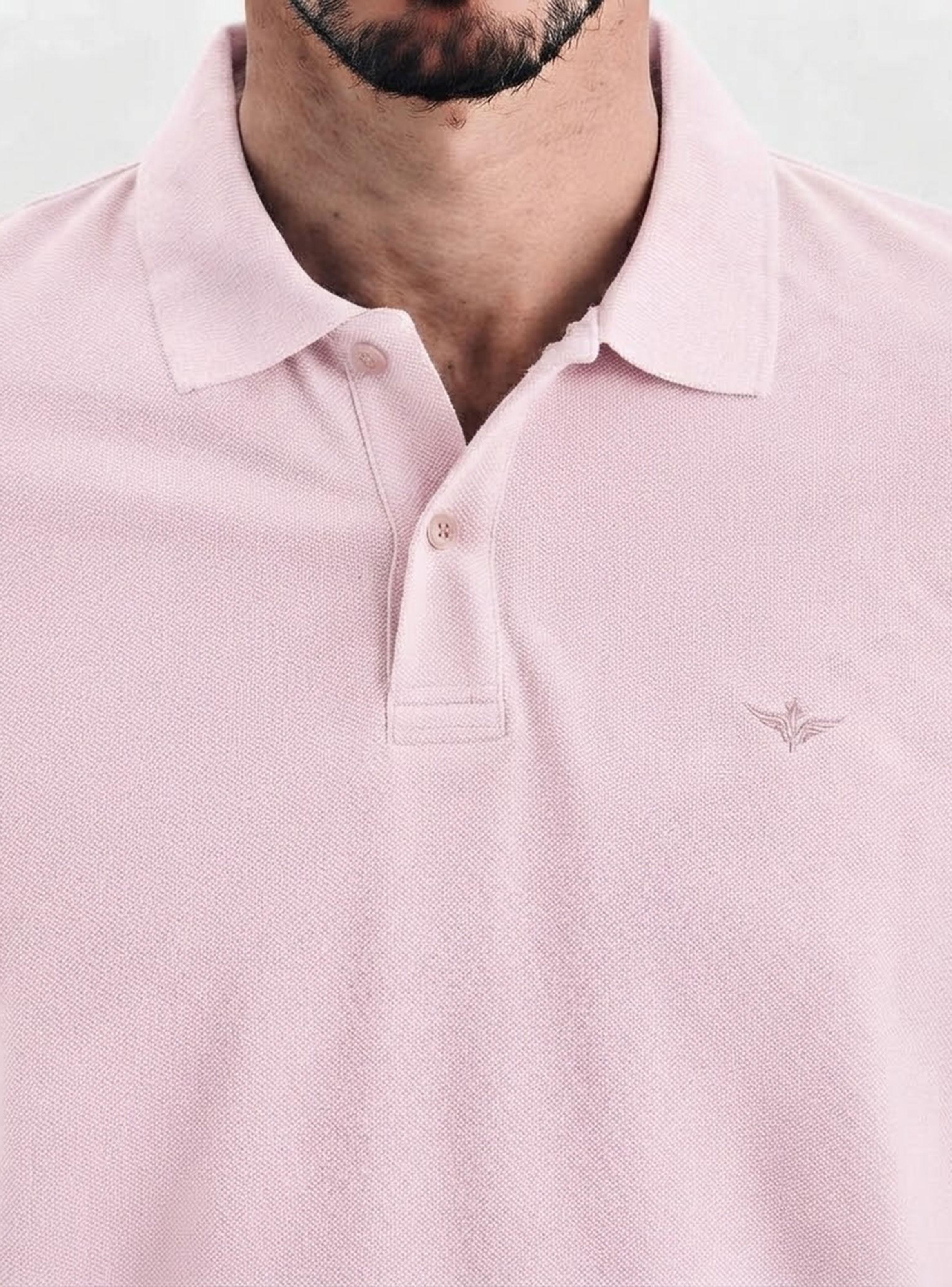 Polera Botón Manga Corta Dkr Pique Polo Regular-3