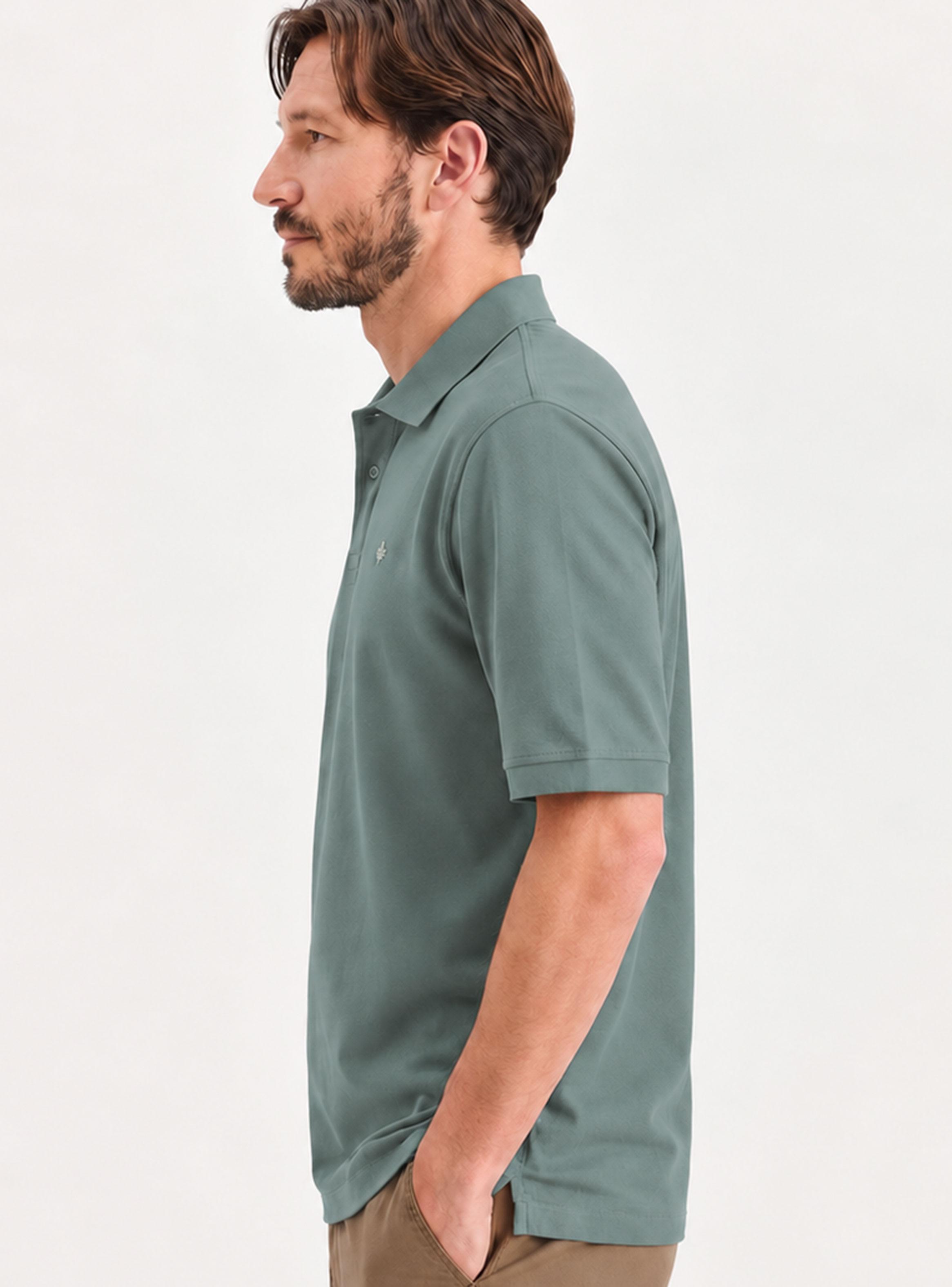 Polera Manga Corta Dkr Pique Polo Regular Botones-2
