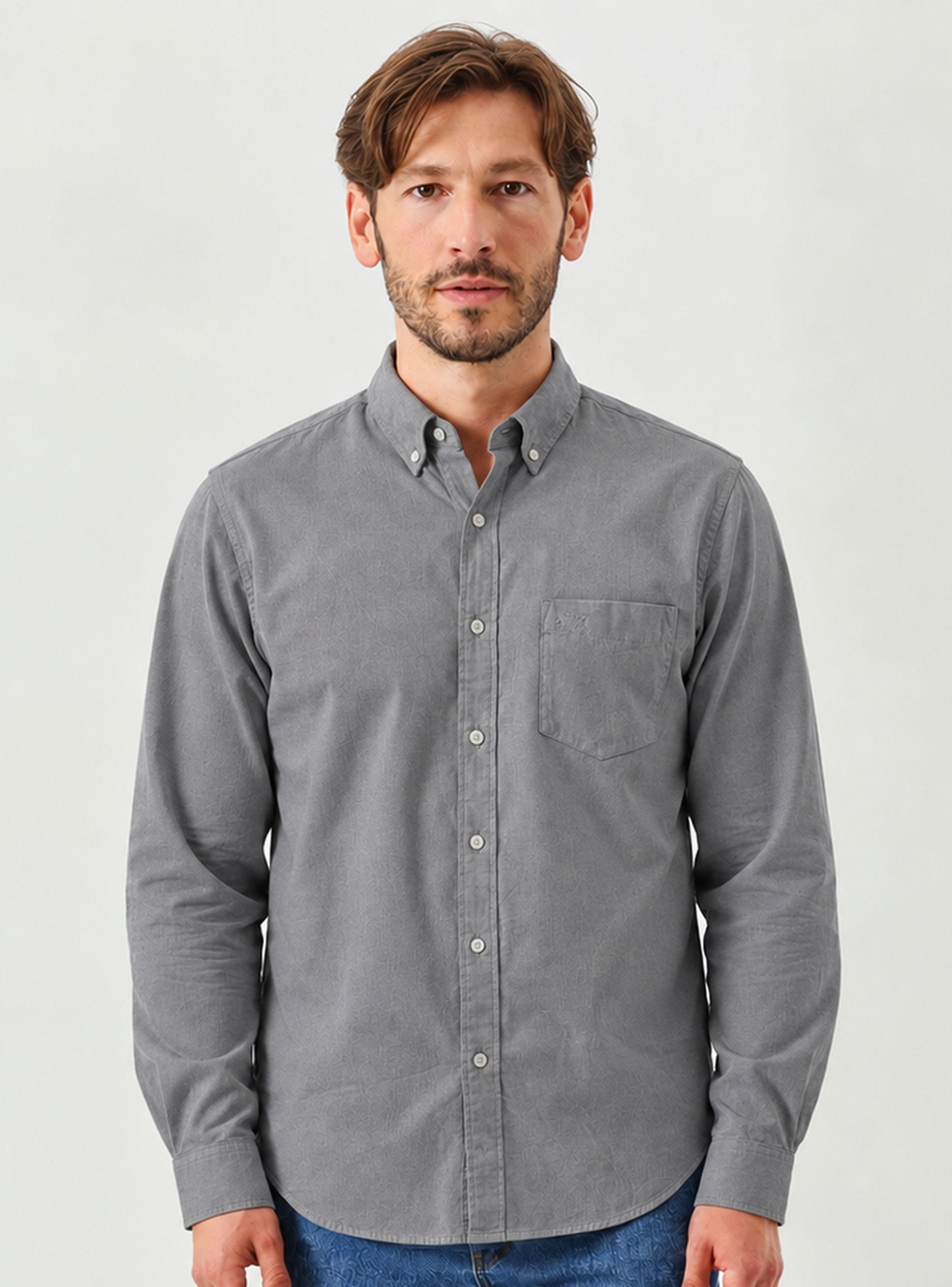 Camisa Manga Larga Dkr Oxford-0