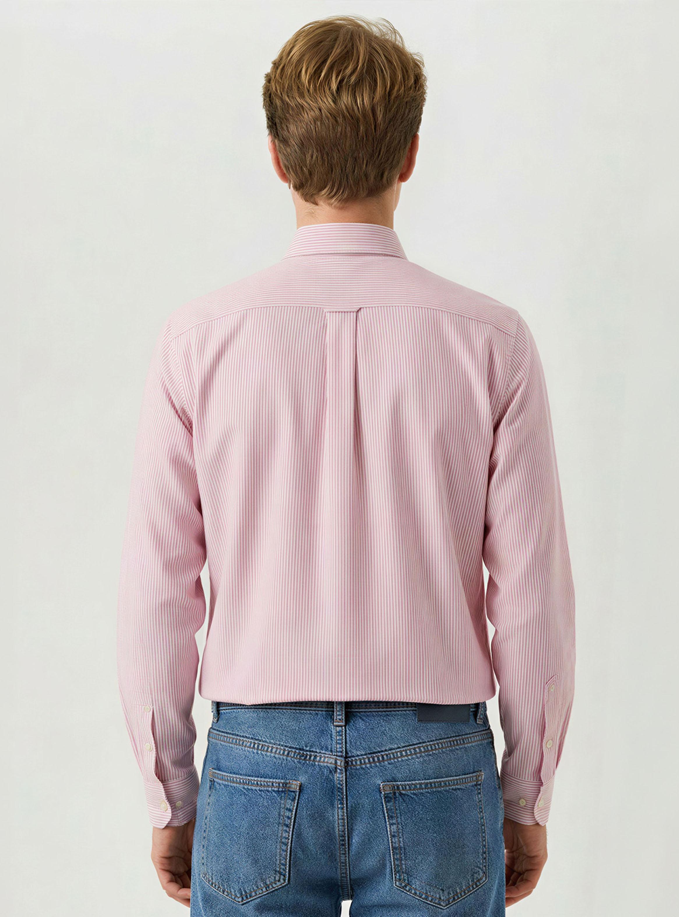 Camisa Manga Larga Oxford Líneas-1