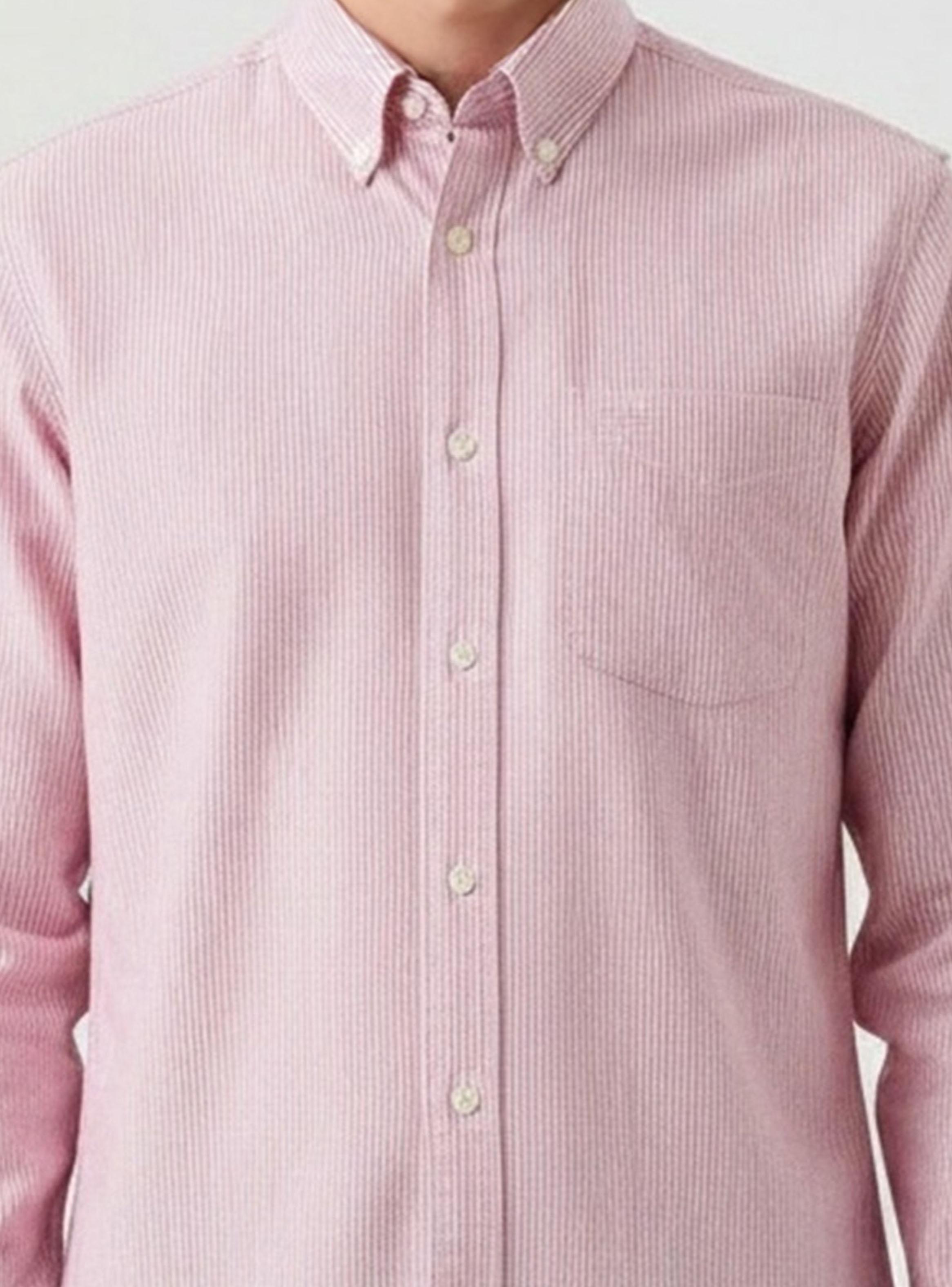 Camisa Manga Larga Oxford Líneas-3