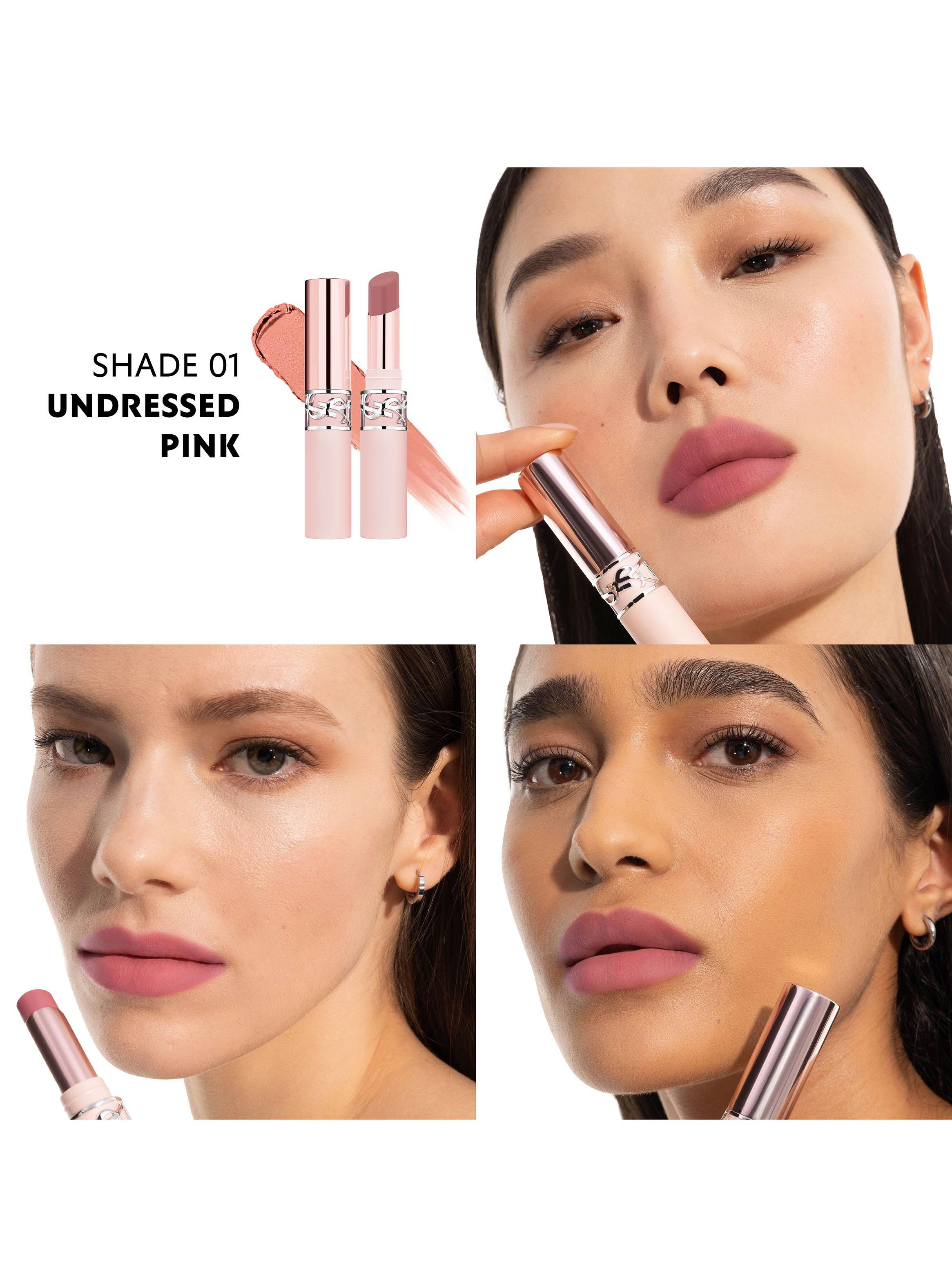 Bálsamo Labial YSL Lovenude Lip Blusher 01 Undressed Pink-4
