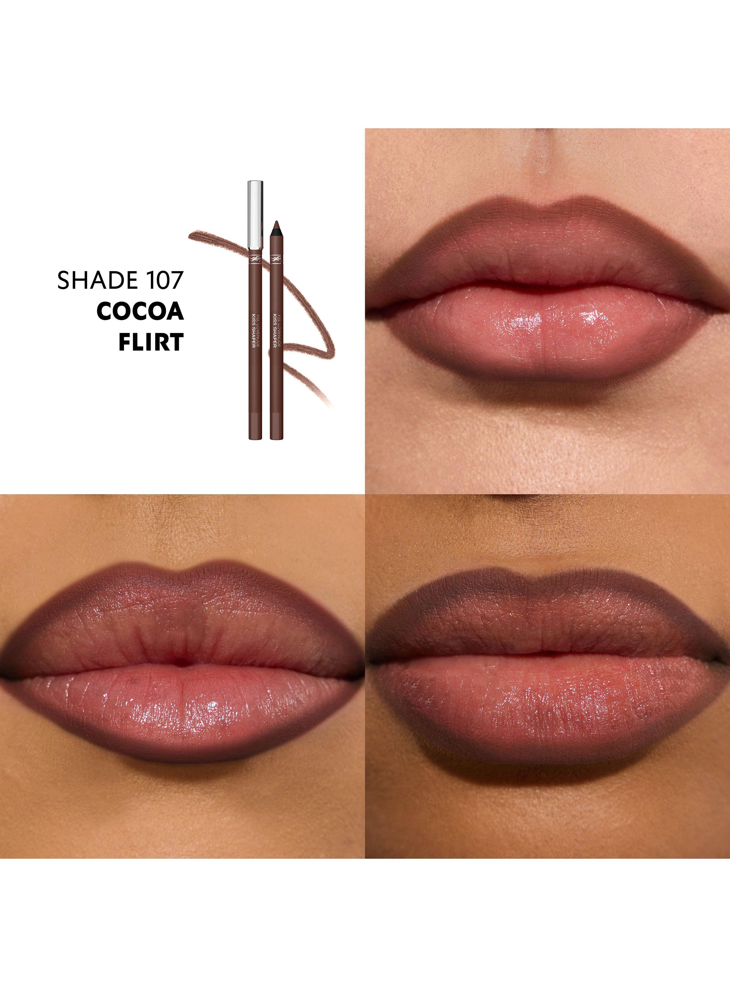 Delineador de Labios YSL Lovenude Kiss Sharper 107 Cocoa Flirt-3