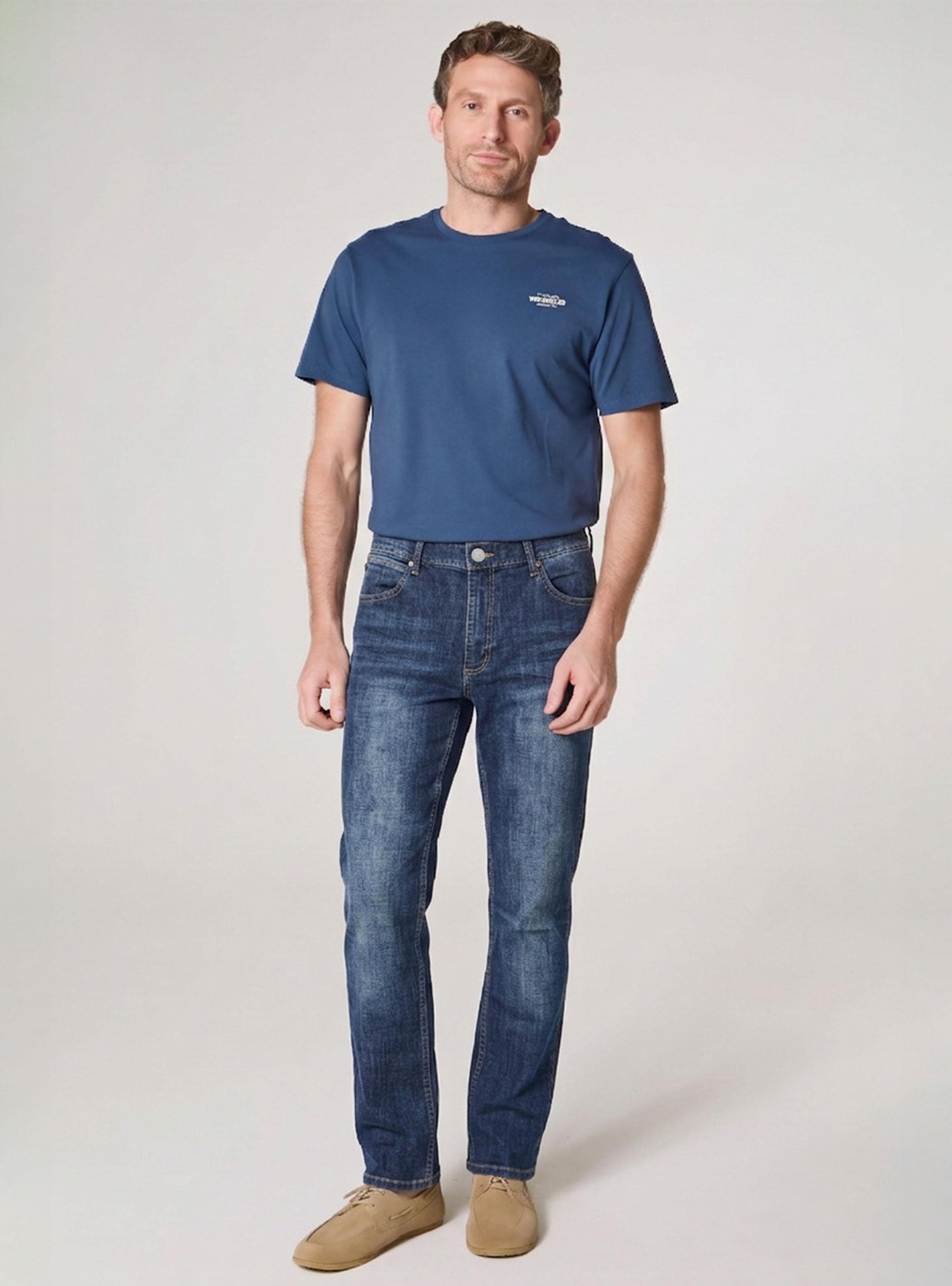 Jeans Tiro Medio Straight Fit-3