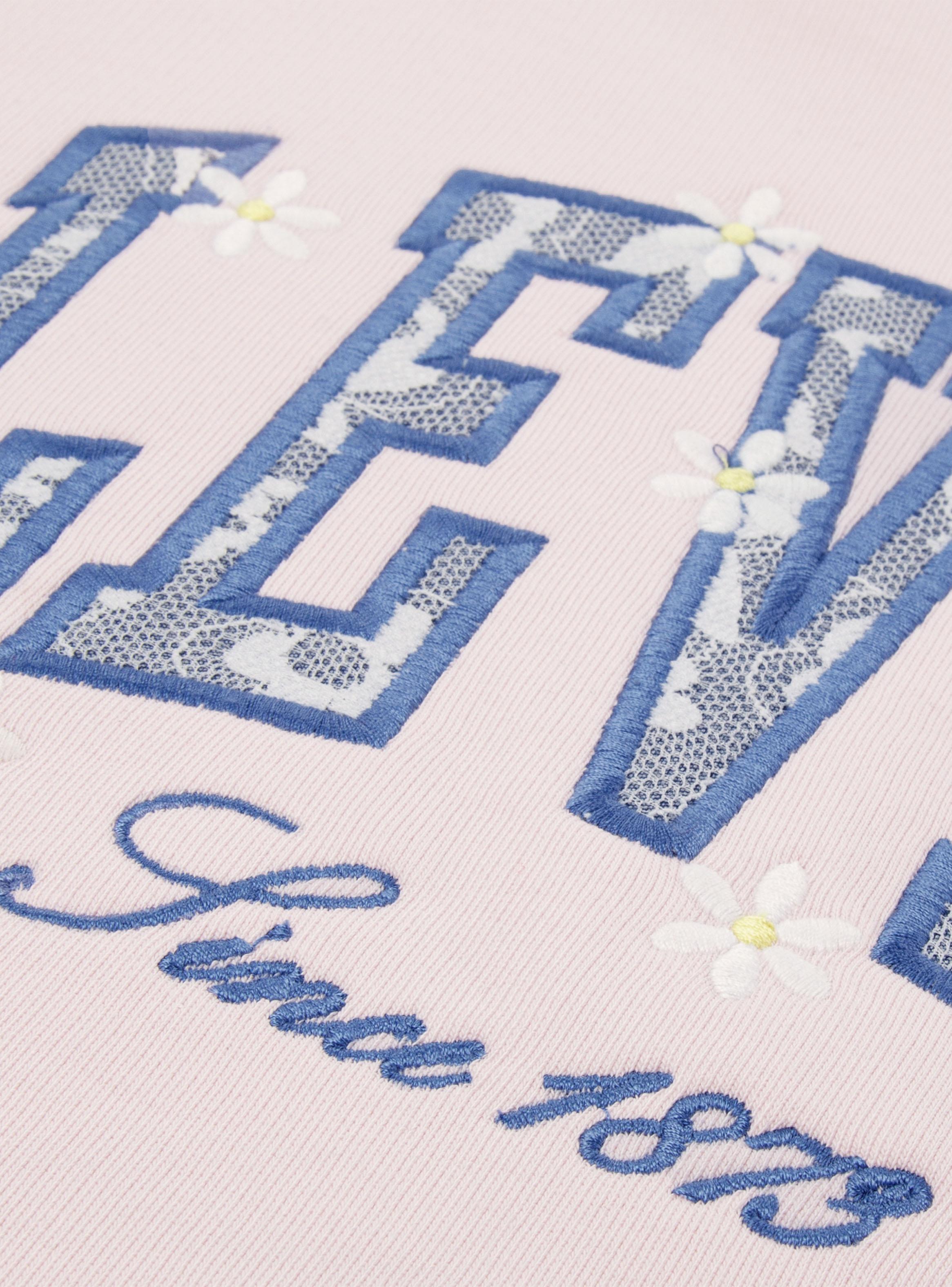Polerón Hoodie Logo Bordado Floral Niña-2