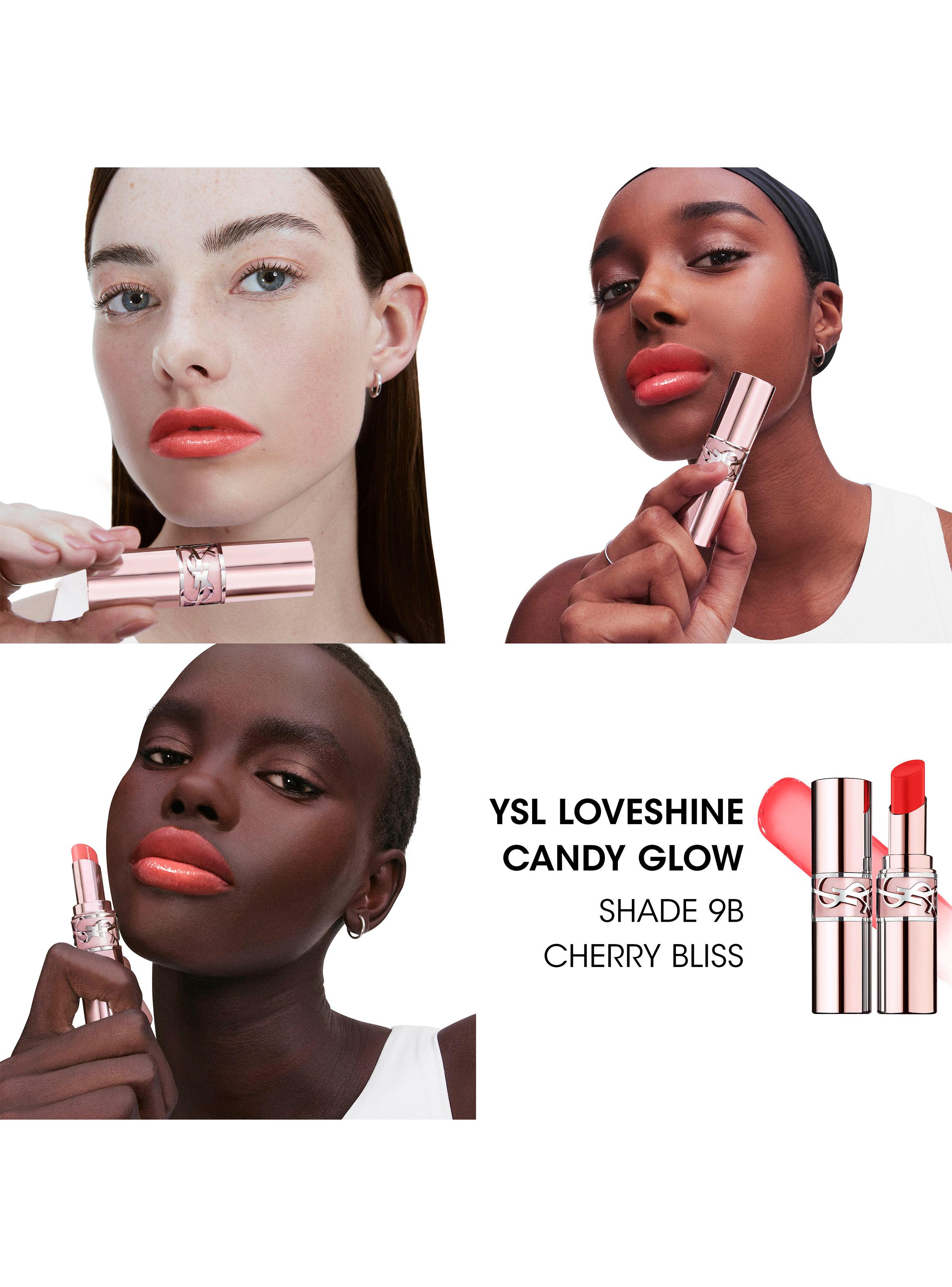 Bálsamo Labial YSL Loveshine Candy Glow 9B Cherry Bliss-3