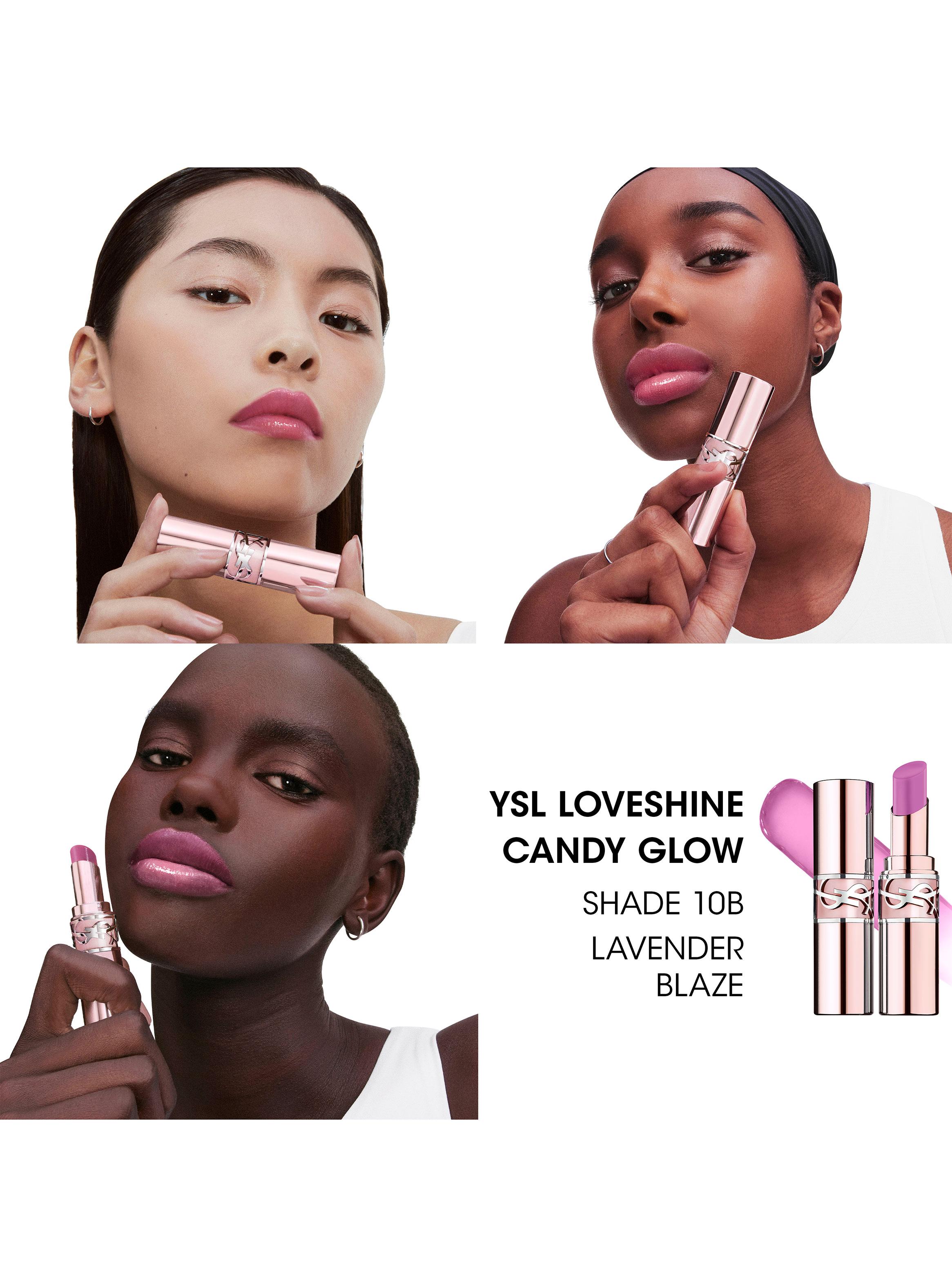 Bálsamo Labial YSL Loveshine Candy Glow 10B Lavender Blaze-3