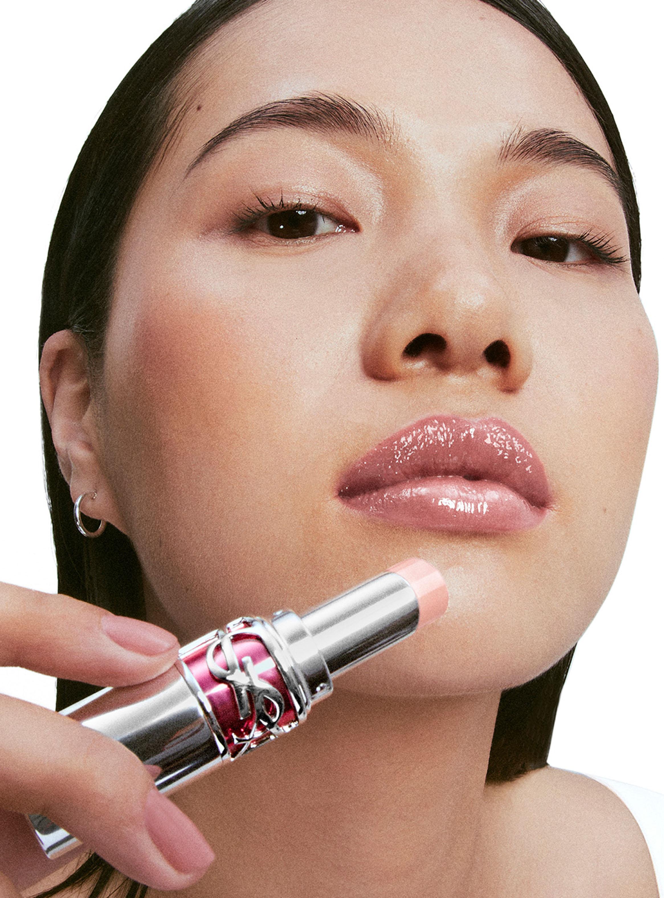 Bálsamo Labial YSL Loveshine Candy Glaze 02 Healthy Glow Plumper-2