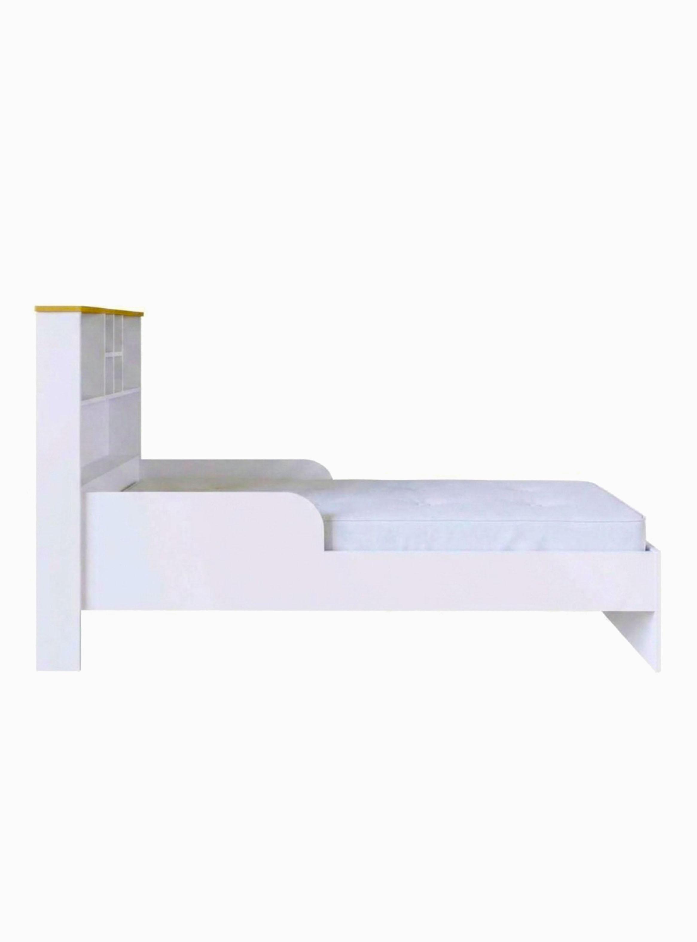 Cama de Transición Infantil 1 Plaza con Estante Blanca-2
