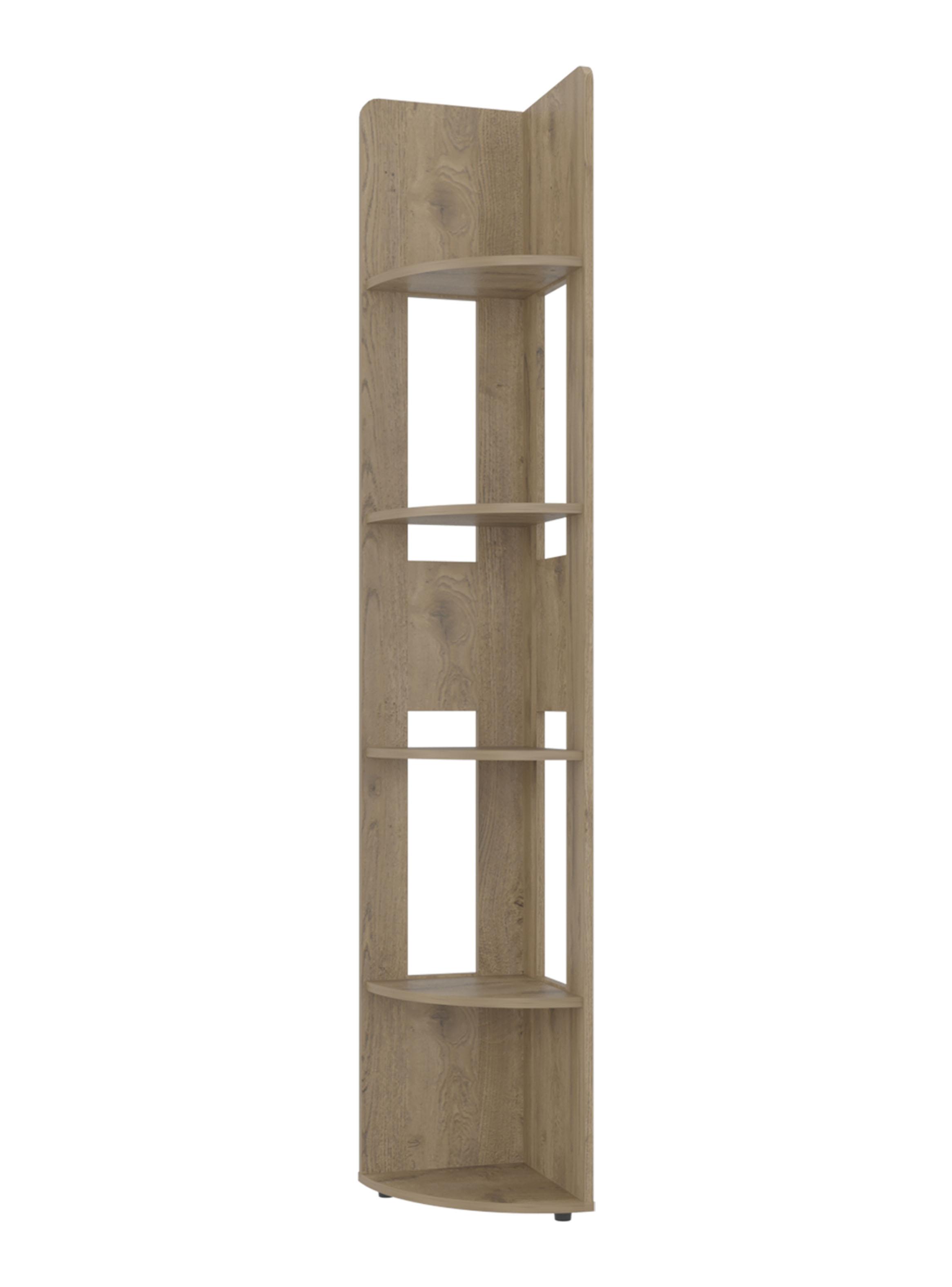 Estante Esquinero Home-E7 Macadamia 180.6x30x30 cm-2