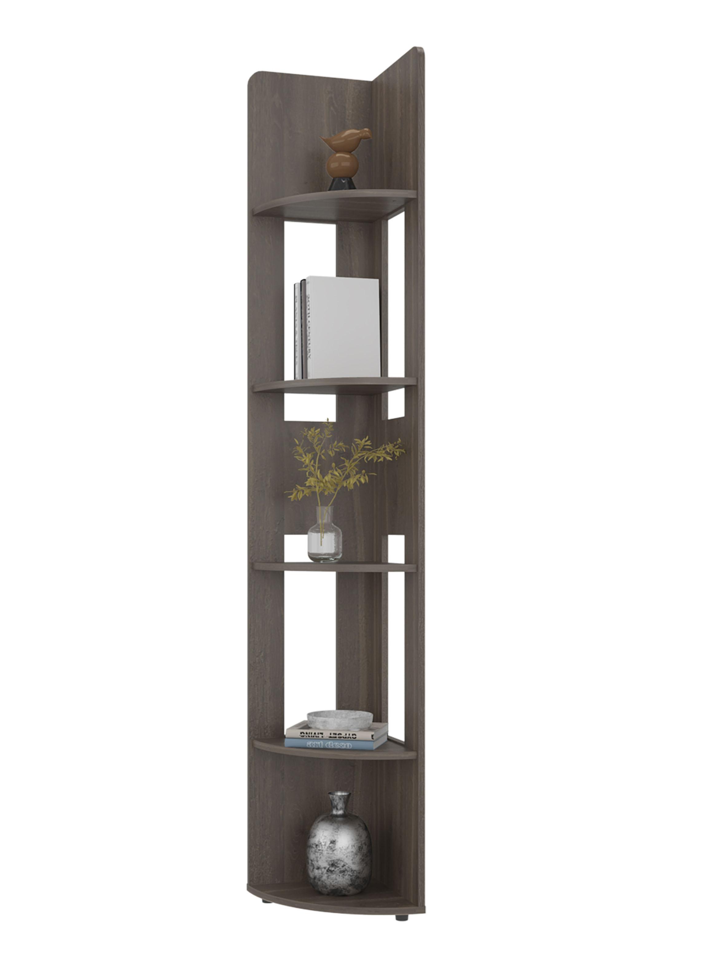 Estante Esquinero Home-E7 Milan y Blanco 180.6x30x30 cm-3