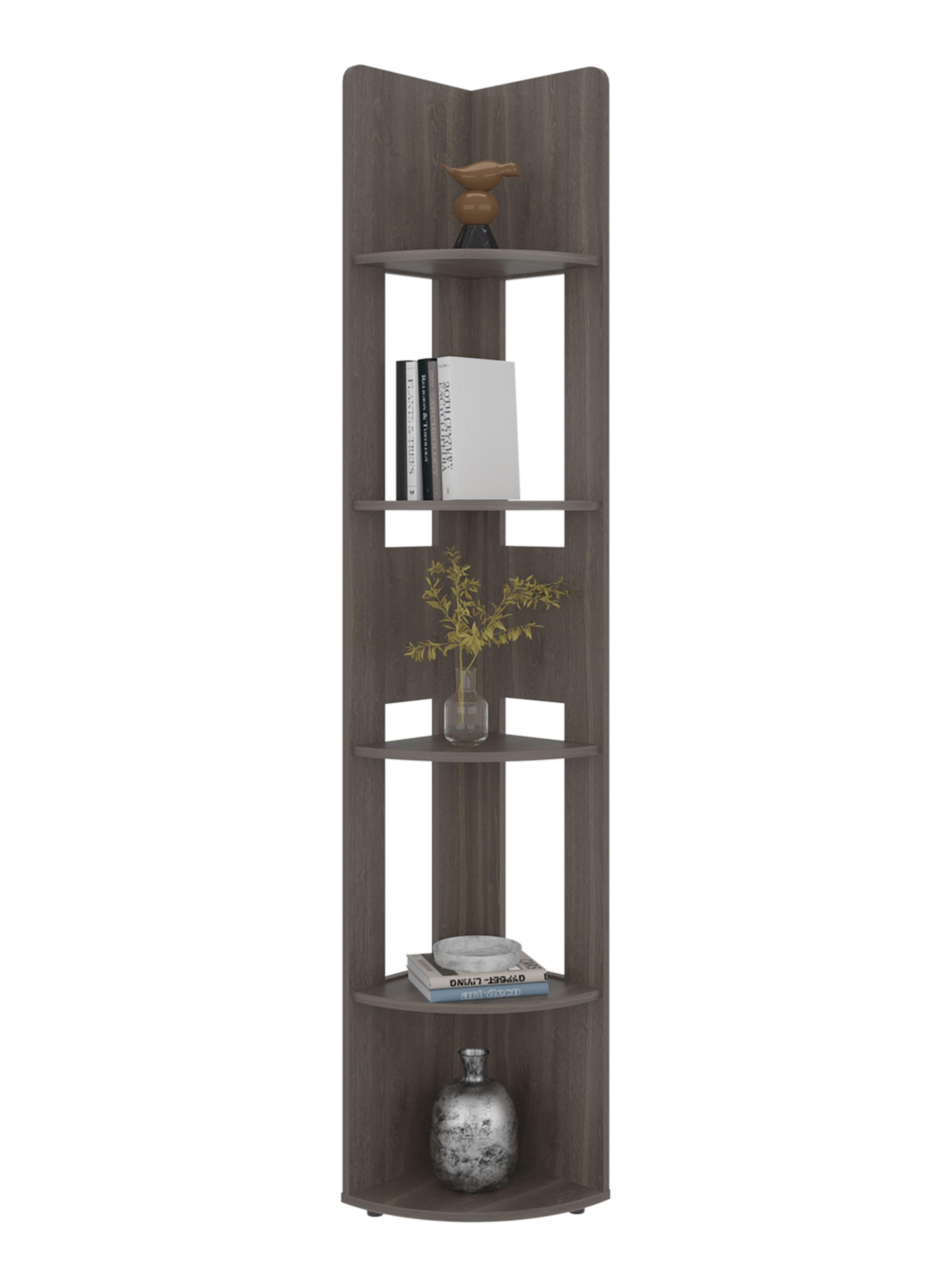 Estante Esquinero Home-E7 Milan y Blanco 180.6x30x30 cm-4