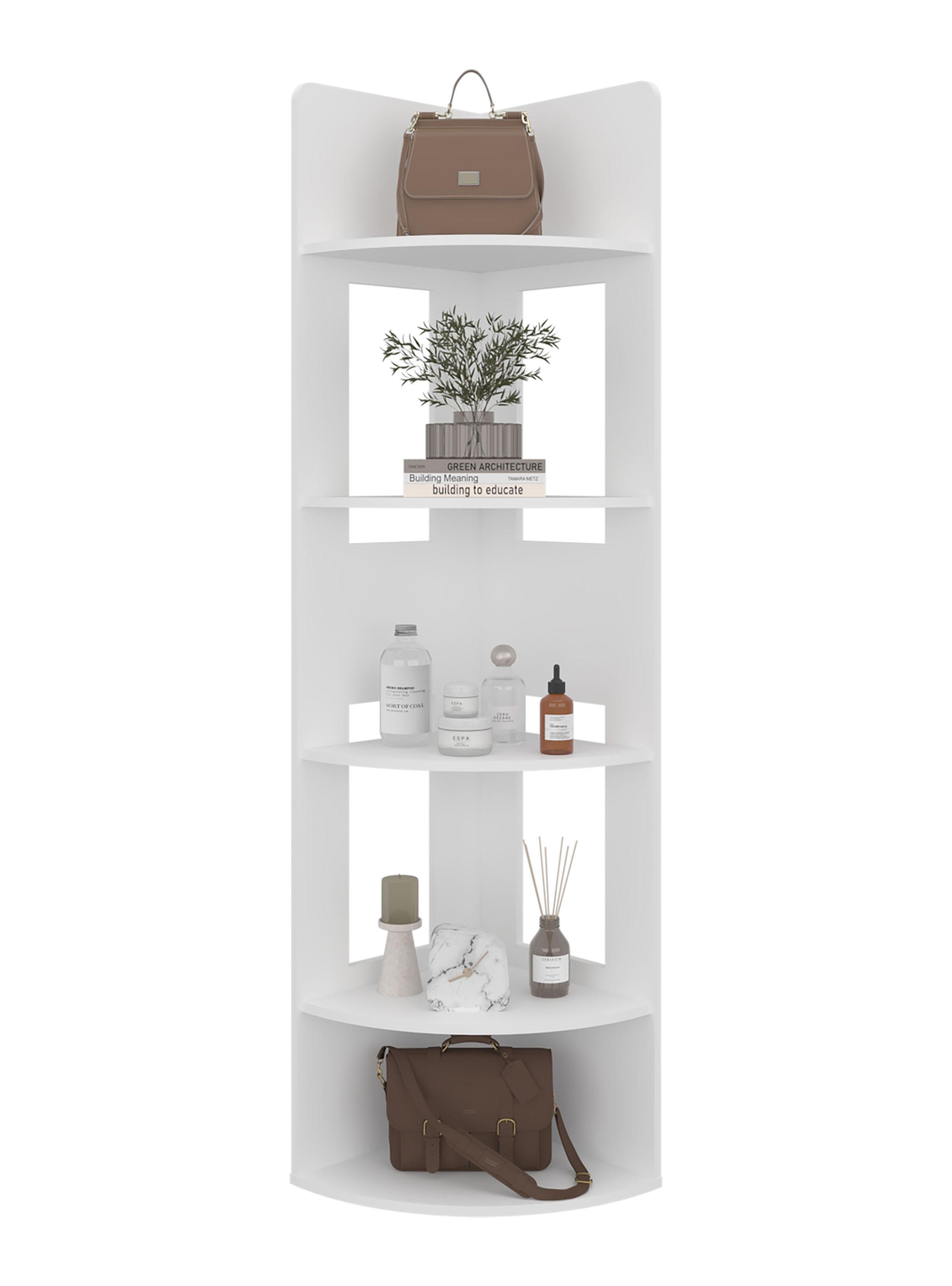 Biblioteca Esquinera Dreams Blanco 170x40x40 cm-4