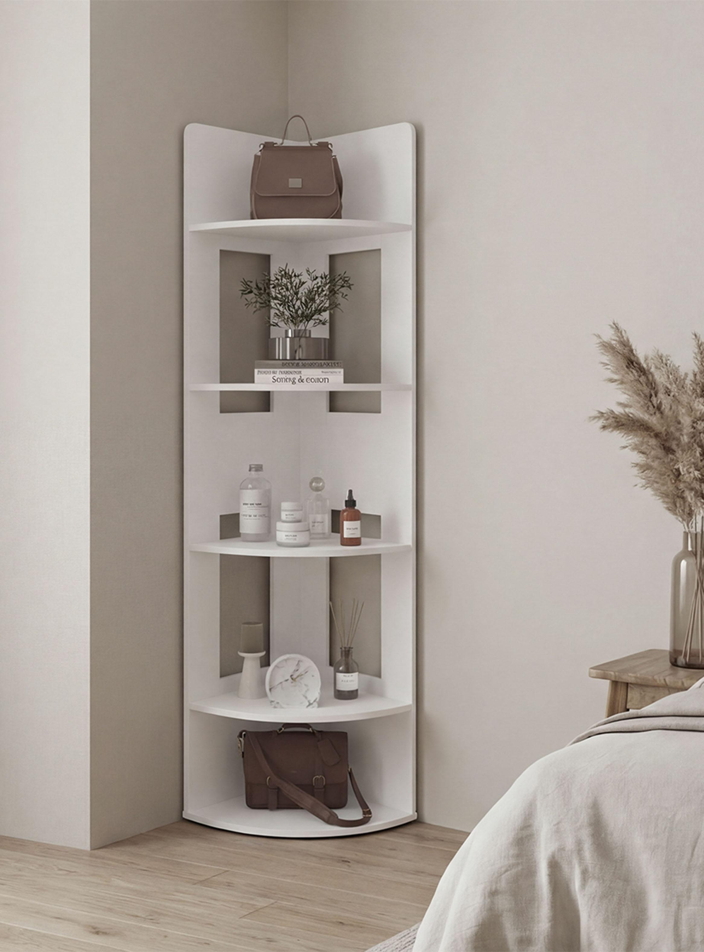 Biblioteca Esquinera Dreams Blanco 170x40x40 cm-0