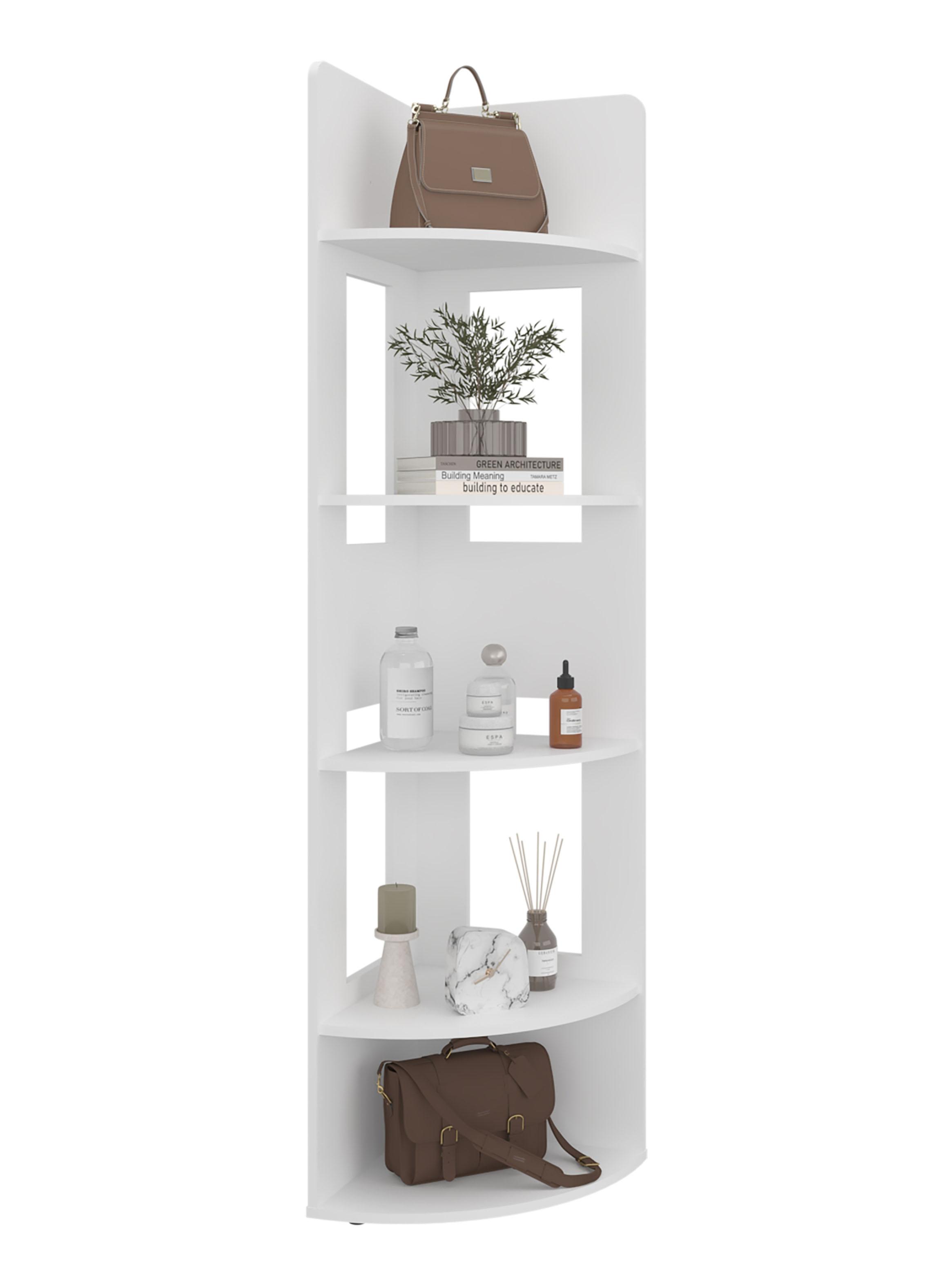 Biblioteca Esquinera Dreams Blanco 170x40x40 cm-3