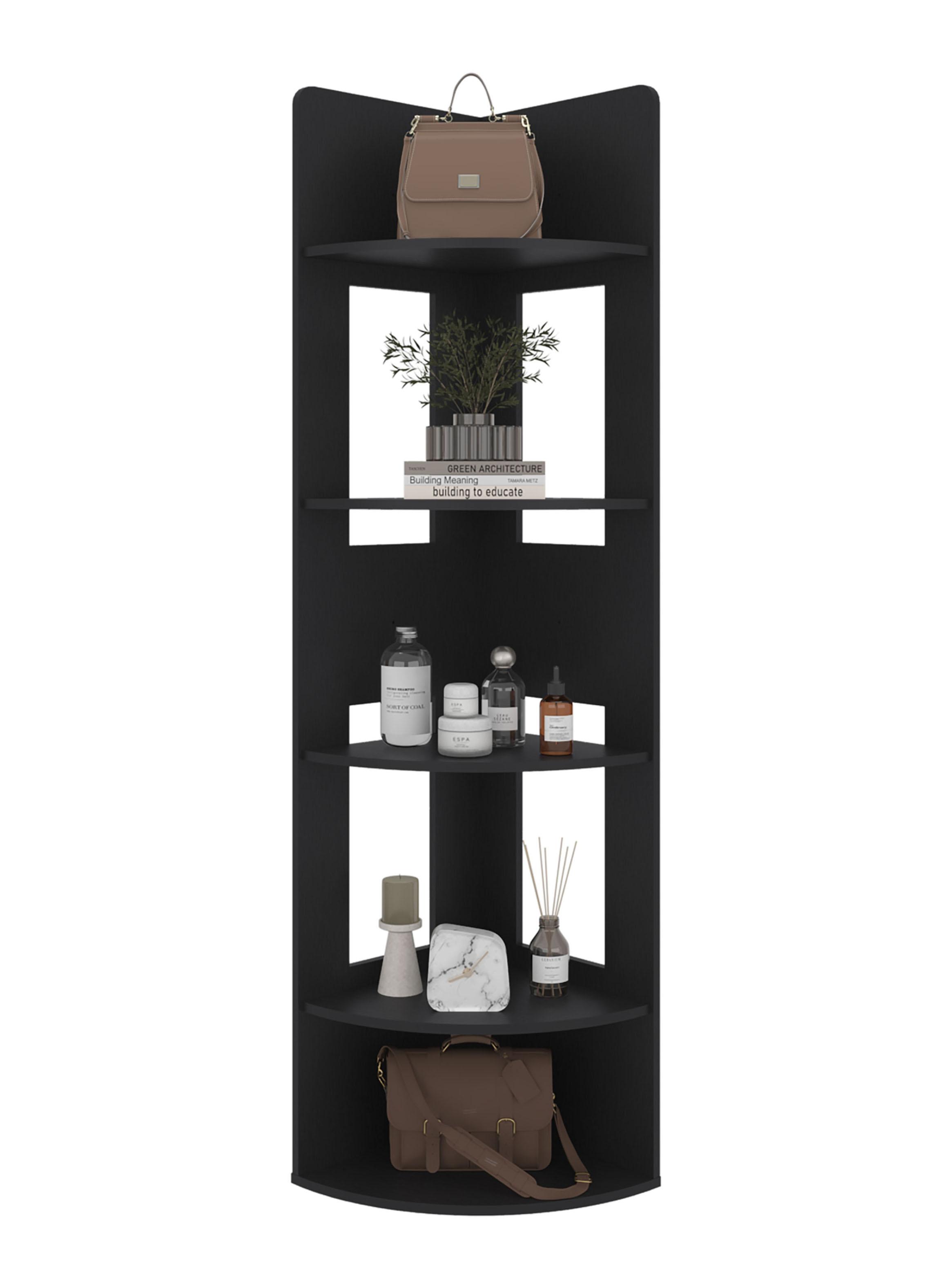 Biblioteca Esquinera Dreams Wengue 170x40x40 cm-4