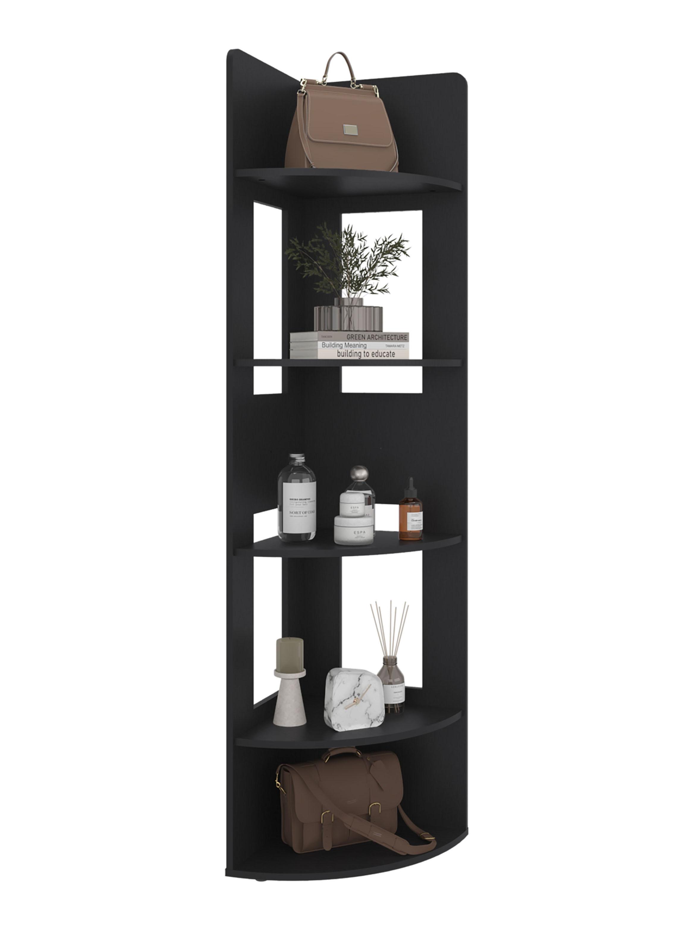 Biblioteca Esquinera Dreams Wengue 170x40x40 cm-3