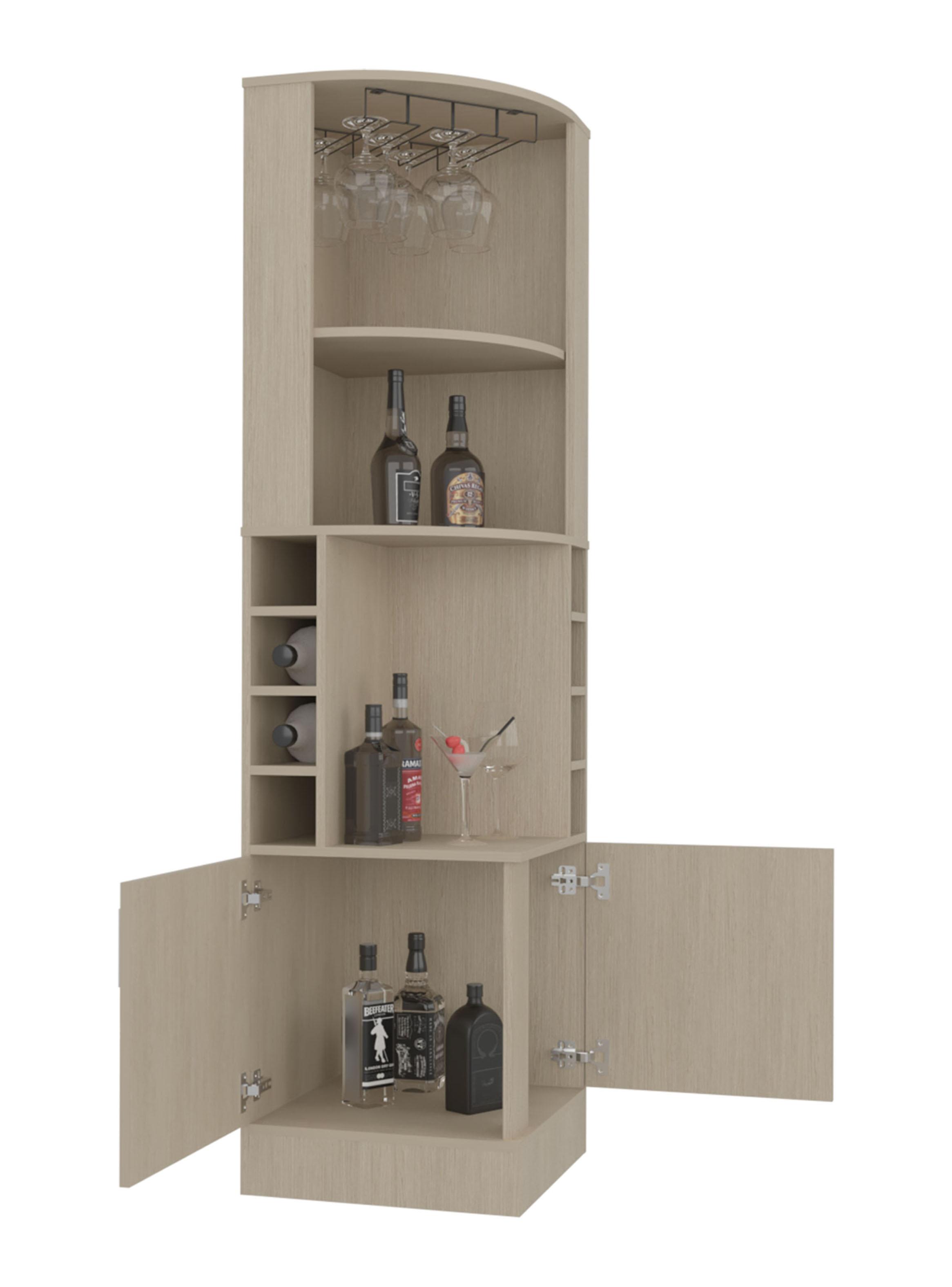 Bar Esquinero 2P 8 Botelleros y Portacopas Syrah Cartagena-3