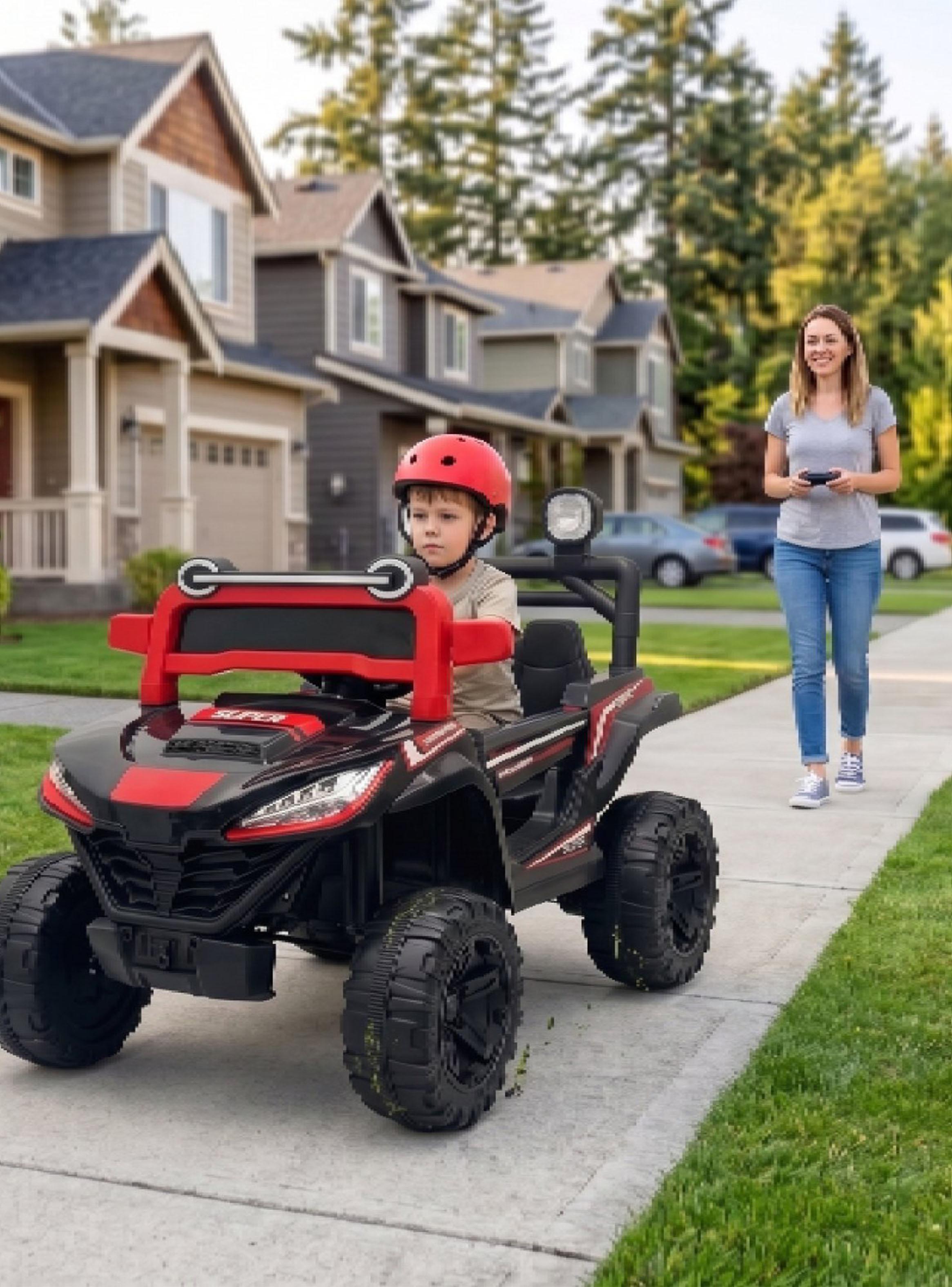 Auto a Batería Buggy Monster 4x4 12V Control Remoto Negro-5