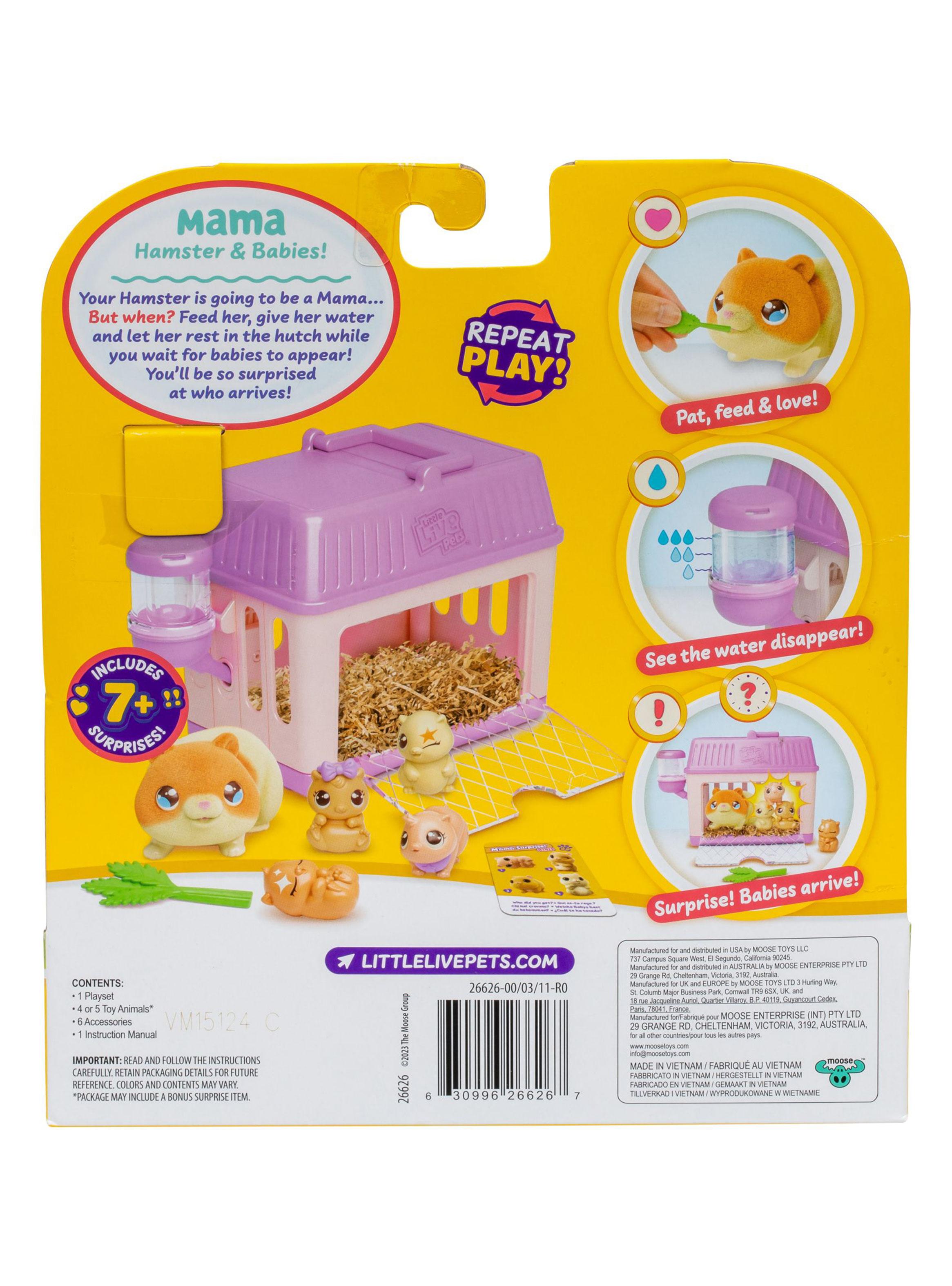 Set de Animales Mamá Sorpresa Hamster Rosada-3