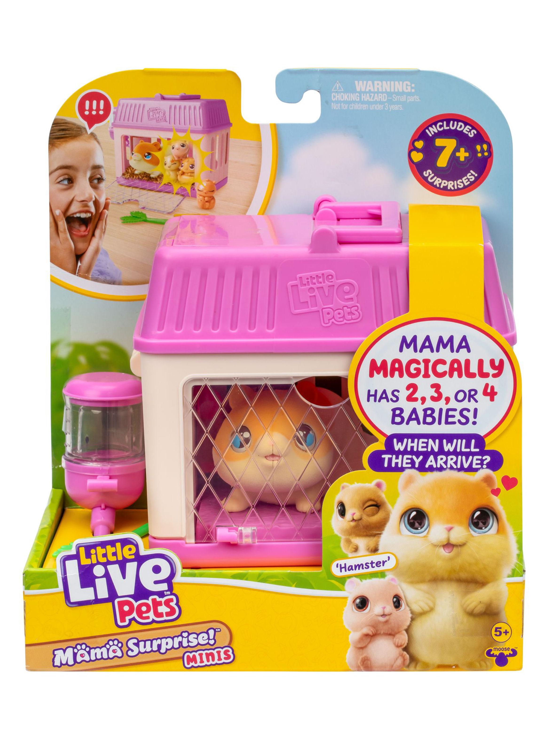 Set de Animales Mamá Sorpresa Hamster Rosada-2