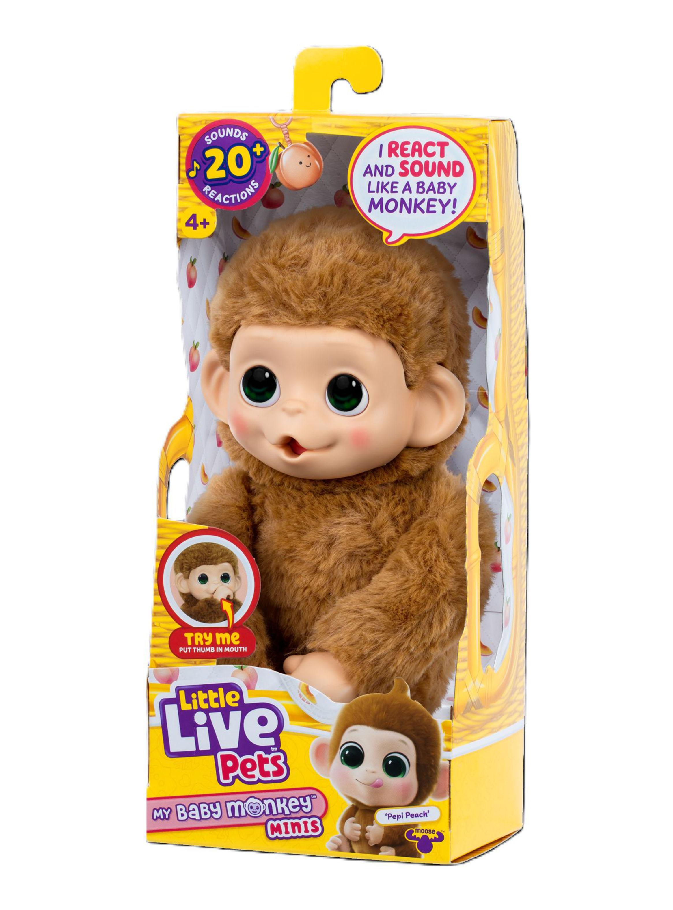 Peluche Baby Monkey Pepi Peach-2