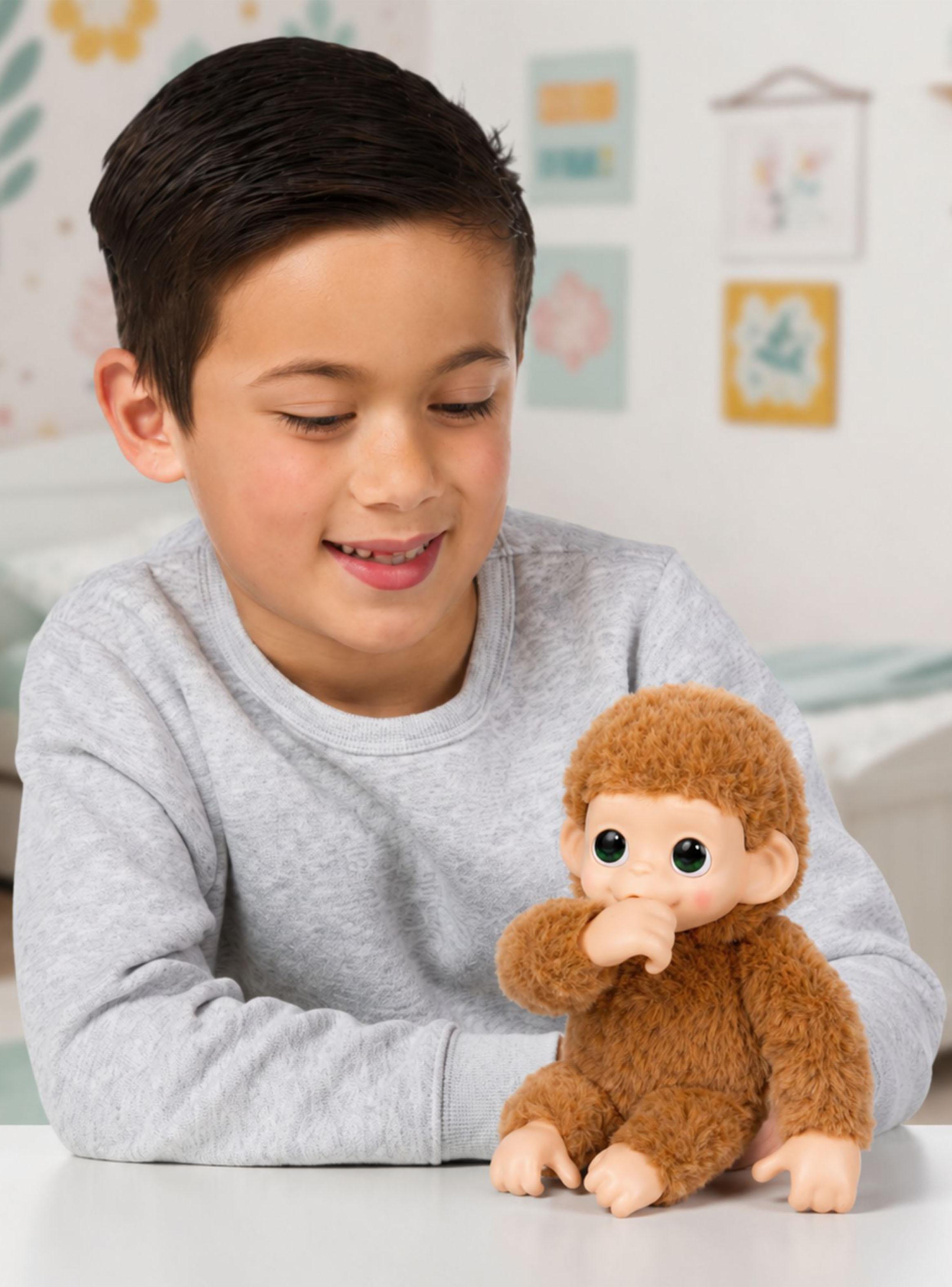 Peluche Baby Monkey Pepi Peach-5