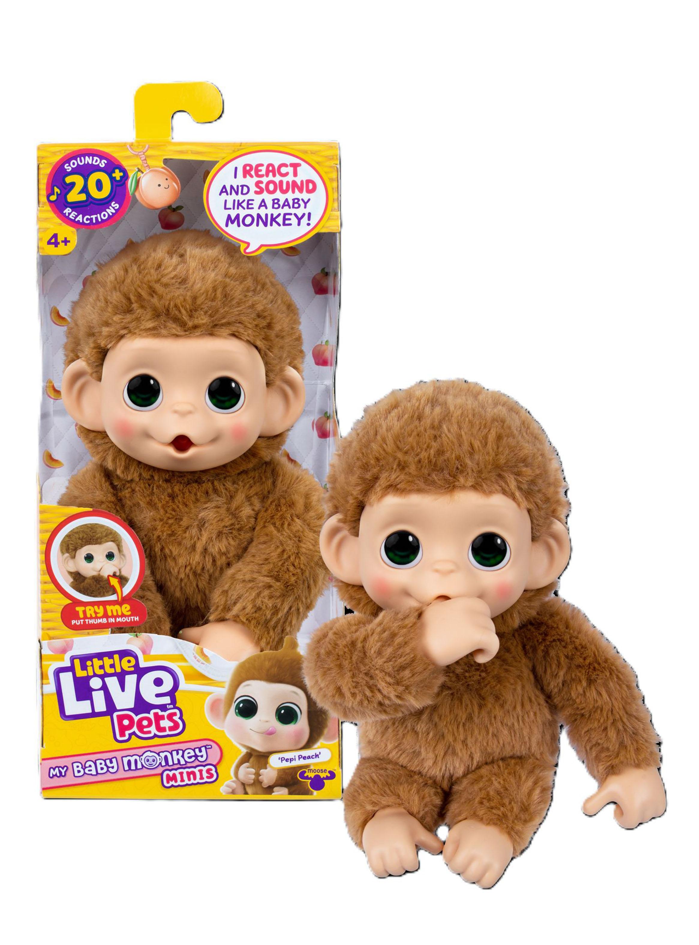Peluche Baby Monkey Pepi Peach-3