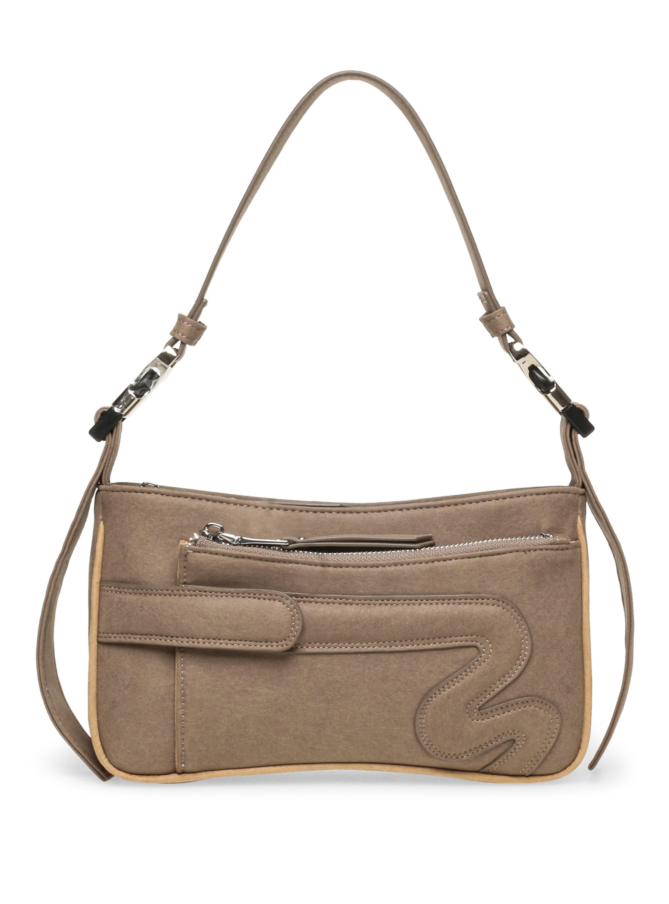 Cartera de Hombro Bmaye Taupe-0