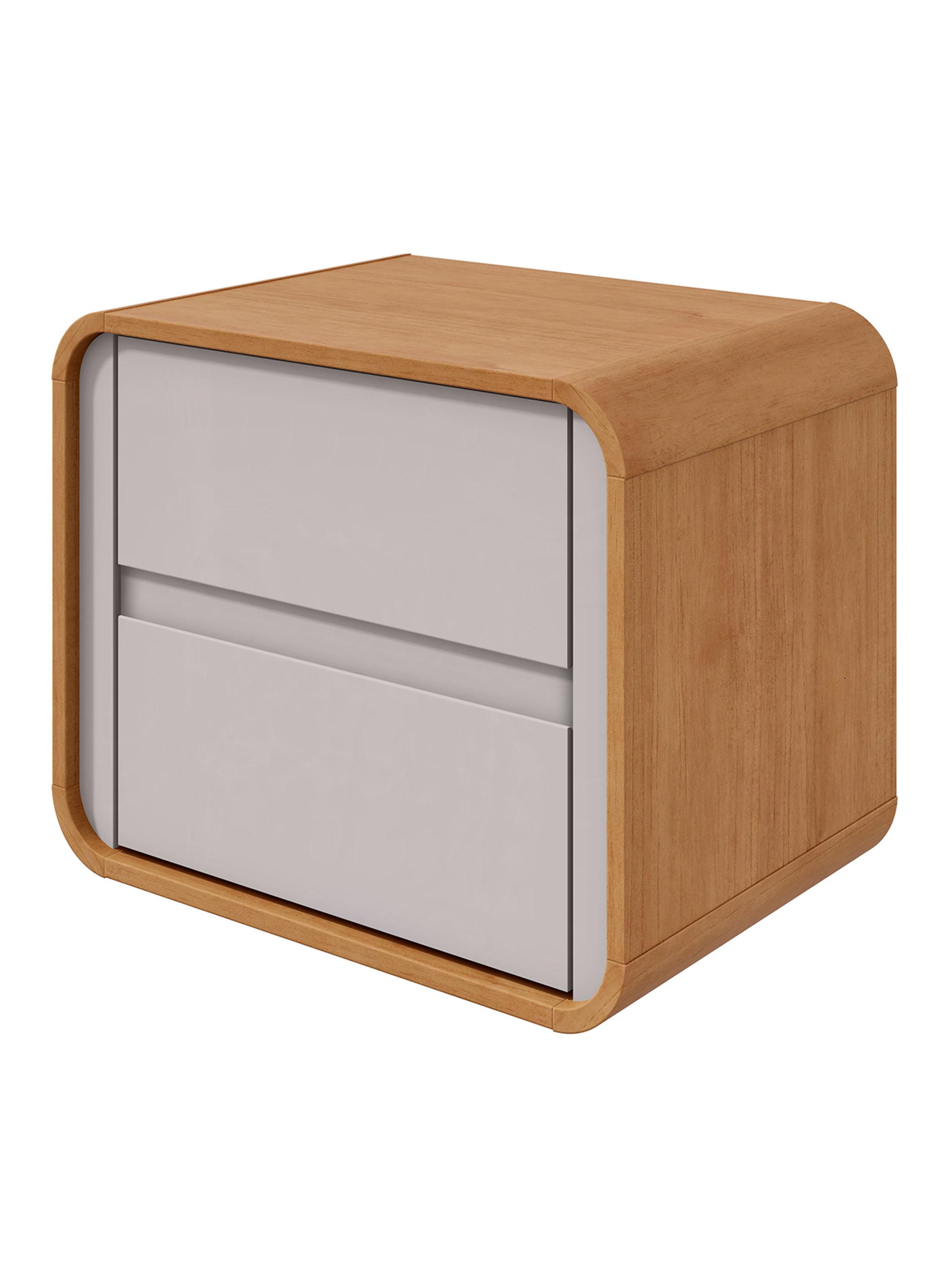 Velador 2 Cajones Loop 55x38x45 cm-0