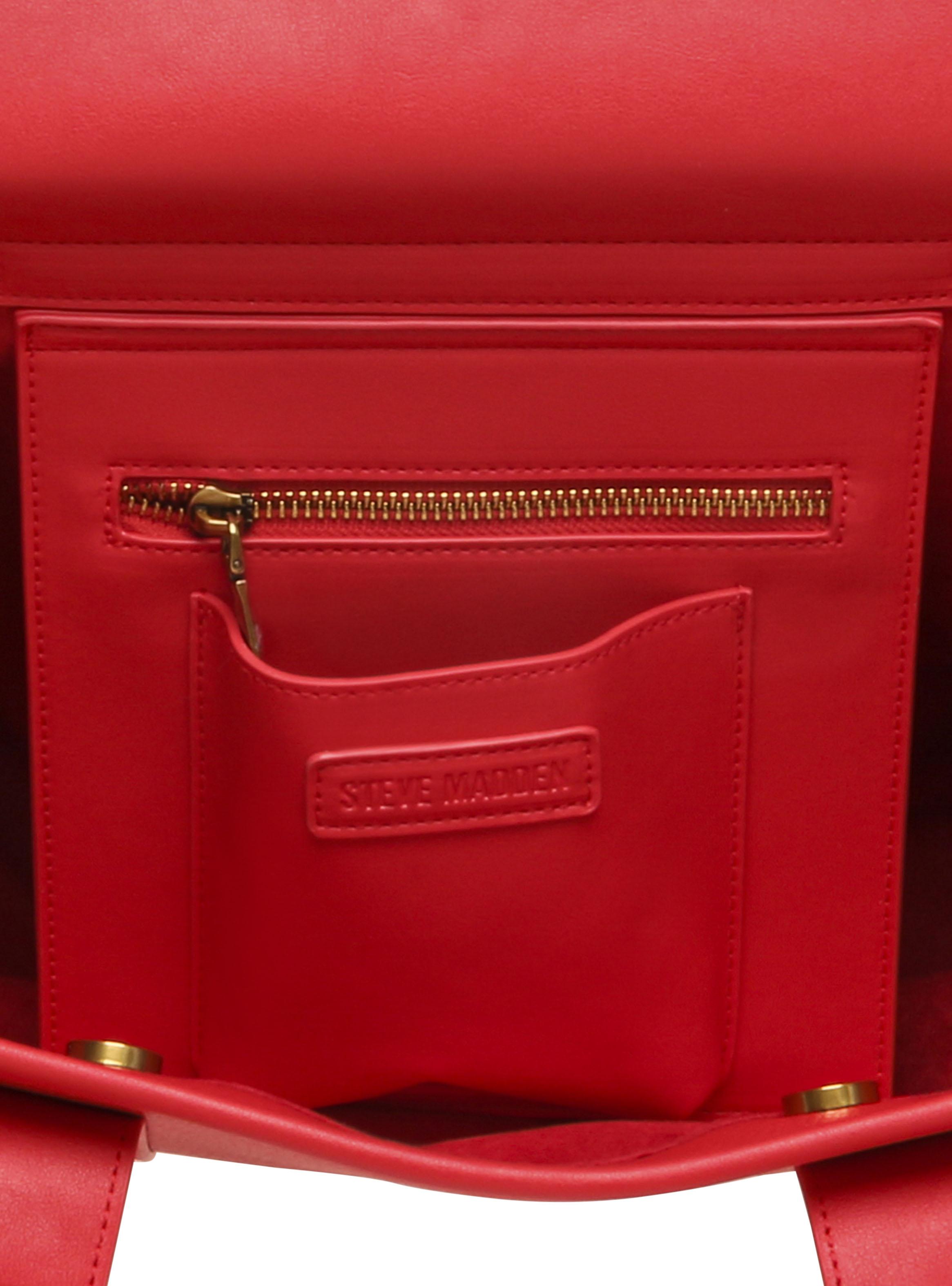 Cartera Crossbody Tote Bag Bwebberel Rojo-4