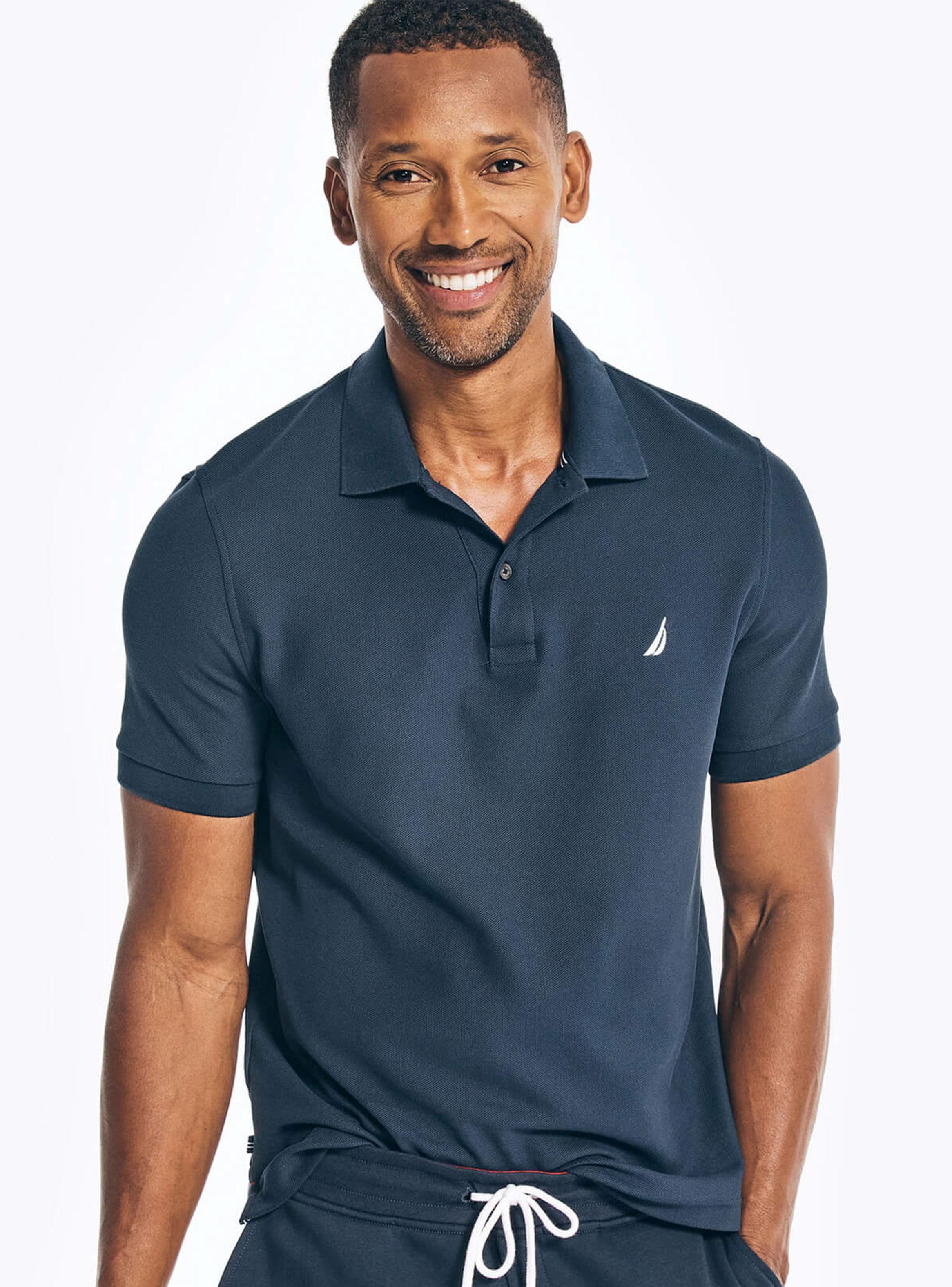Polera Cuello Camisero Manga Corta Regular-0