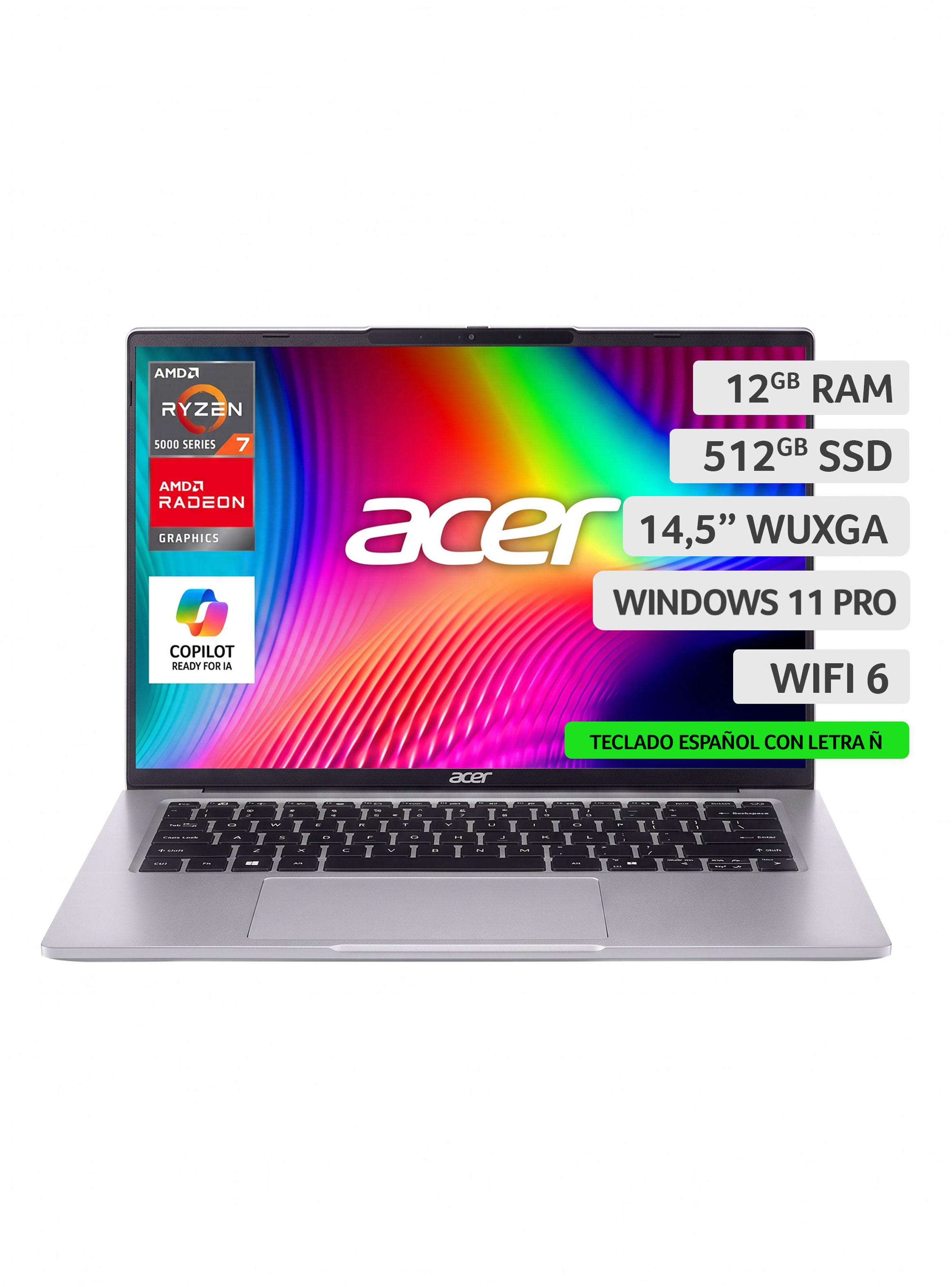 Notebook Aspire Lite AL14-43P-R1D8-3 Ryzen 7 12GB RAM 512GB SSD 14.5'' WUXGA 60Hz-1