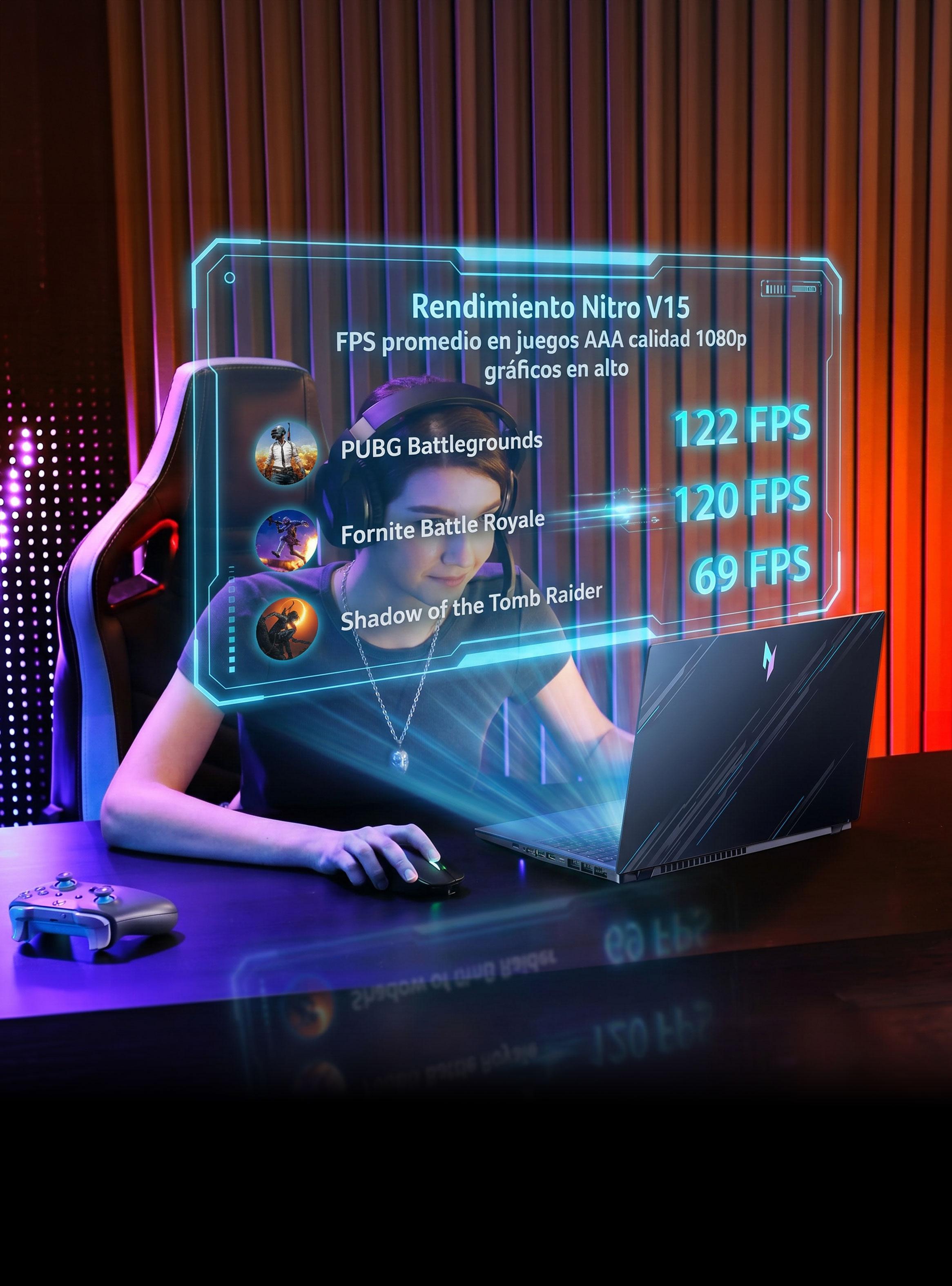 Notebook Gamer Nitro V15 ANV15-41-R6HJ-1 AMD Ryzen 5 RTX 3050 8GB RAM 512GB SSD 15.6'' 165Hz-2