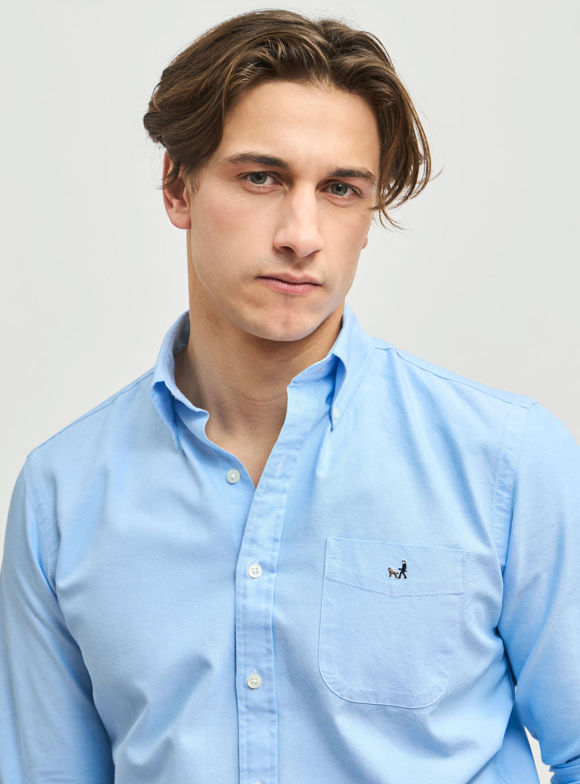 Camisa Sport Button Down Weekend Manga Larga Oxford-2