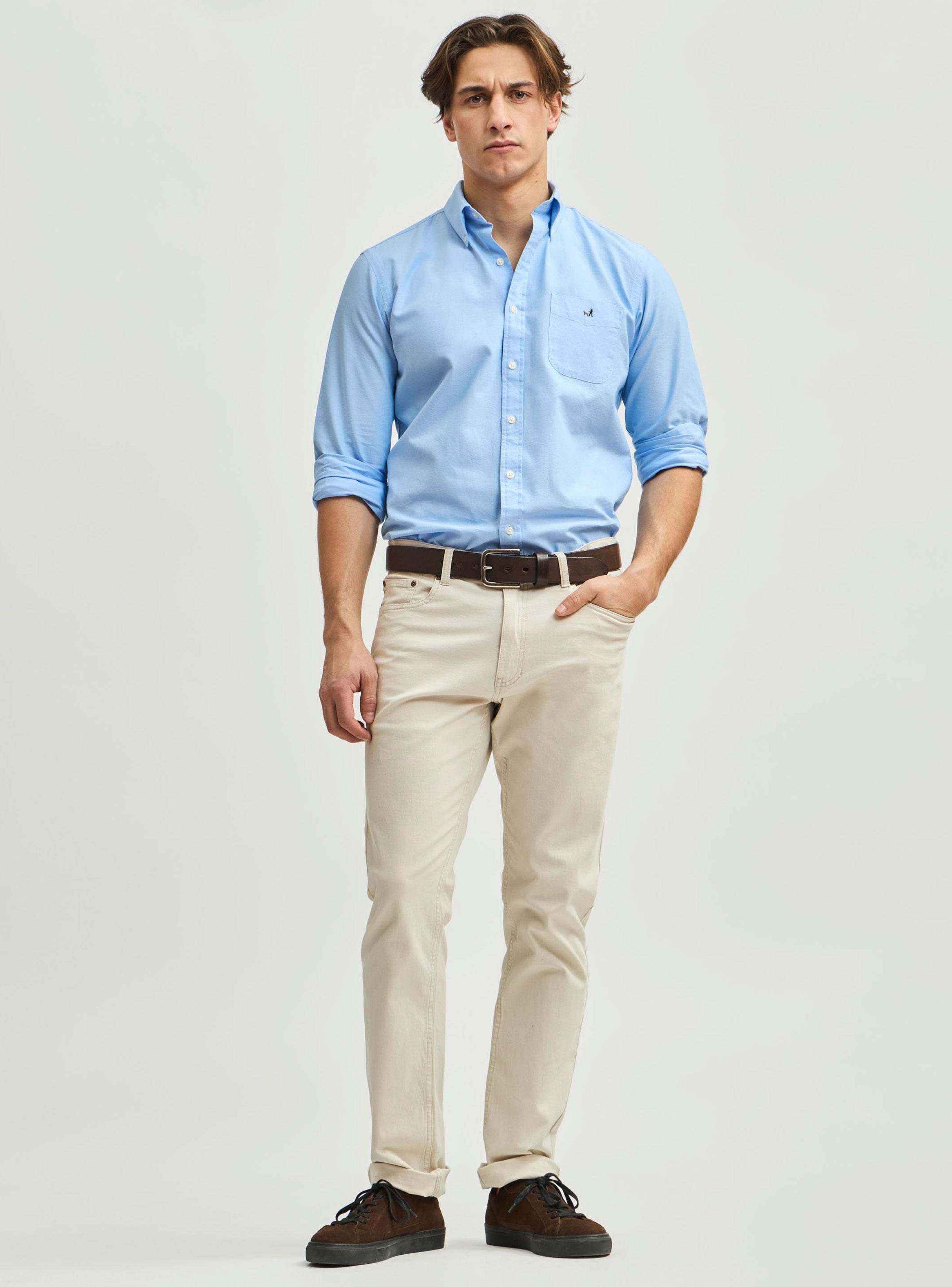 Camisa Sport Button Down Weekend Manga Larga Oxford-3