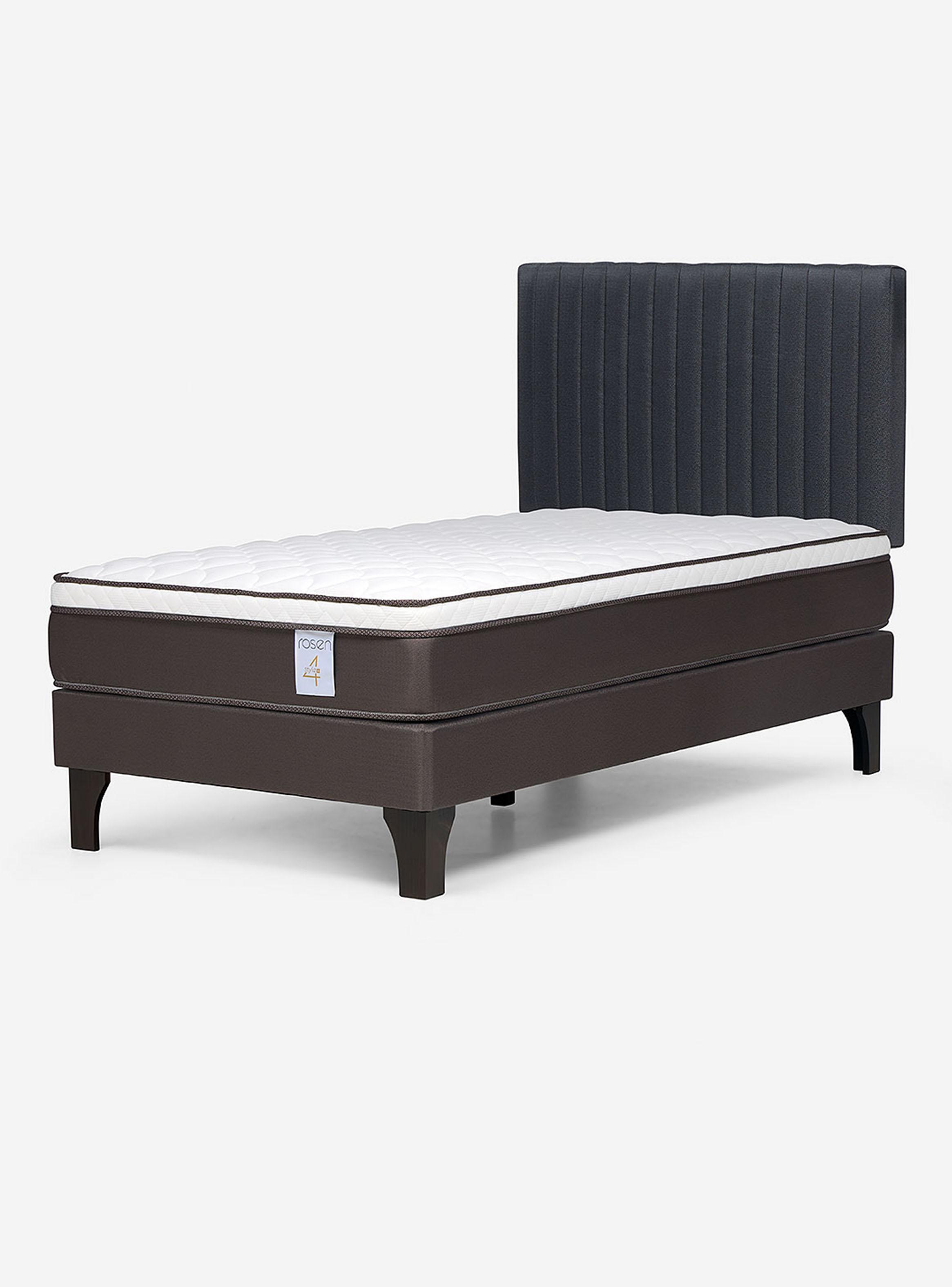 Cama New Style 4 Plus 1.5 Plazas 1.05x2.00 Respaldo Lucio-0