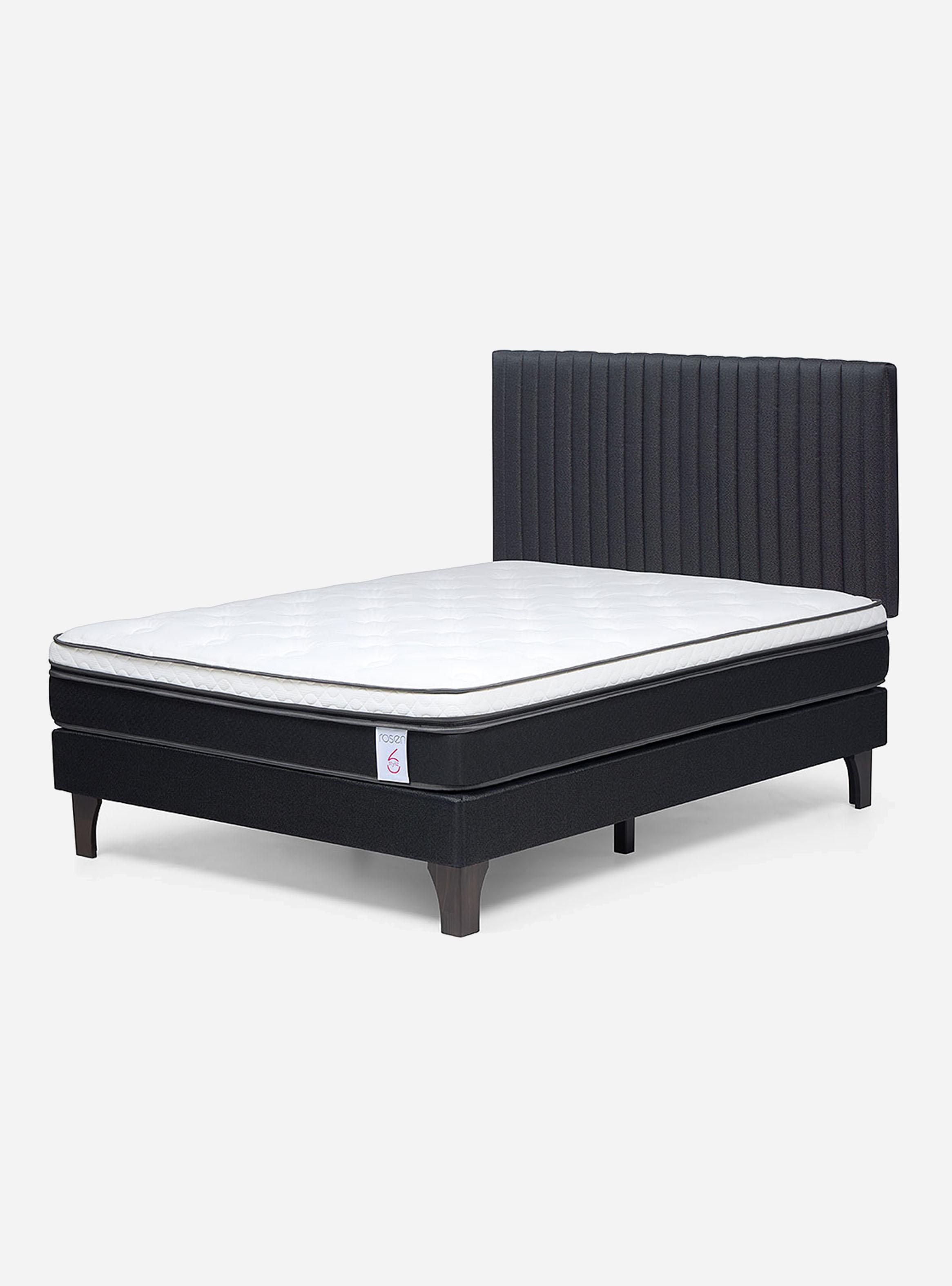 Cama Europea New Style 6 1.50X2.00 Base Normal R Lucio Grafito-0